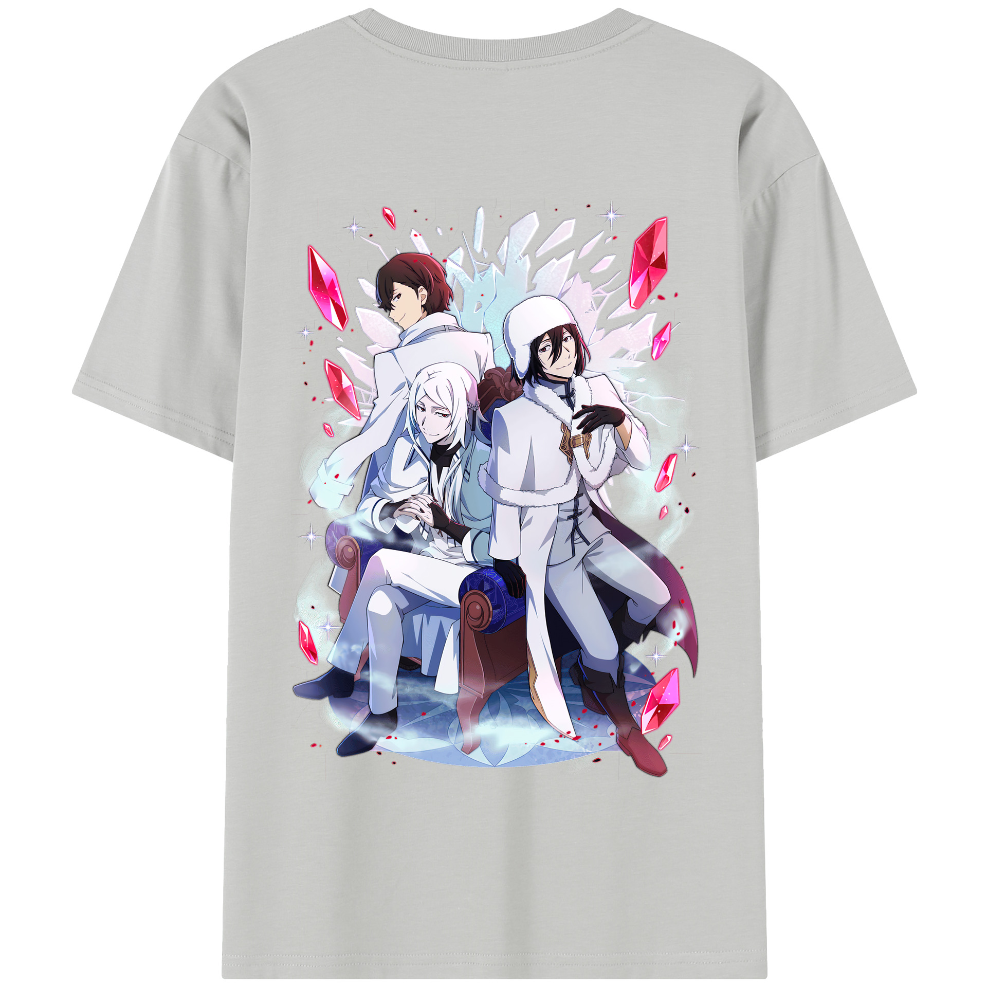 （画像用） 文豪ストレイドッグス Bungo Stray Dogs 綿100％半袖Tシャツ（背面プリント）