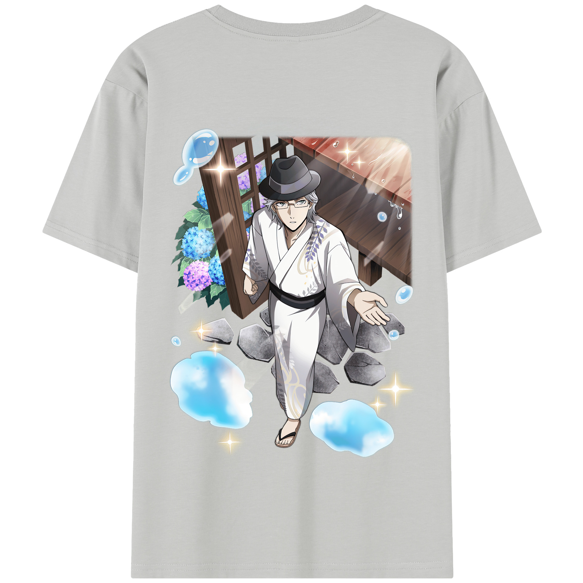 （画像用） 文豪ストレイドッグス Bungo Stray Dogs 綿100％半袖Tシャツ（背面プリント）