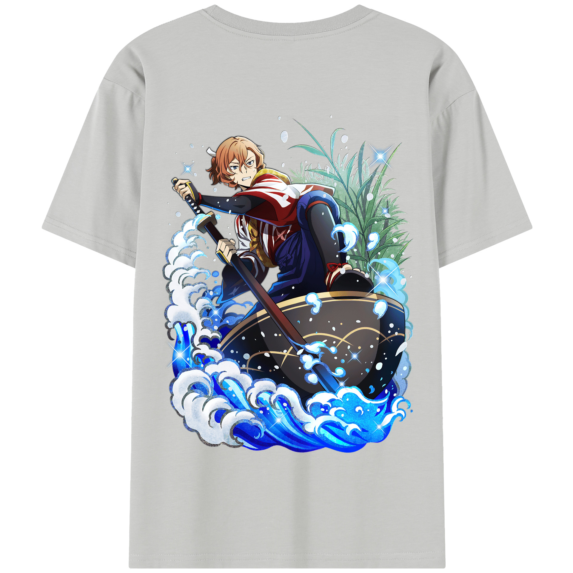 （画像用） 文豪ストレイドッグス Bungo Stray Dogs 綿100％半袖Tシャツ（背面プリント）