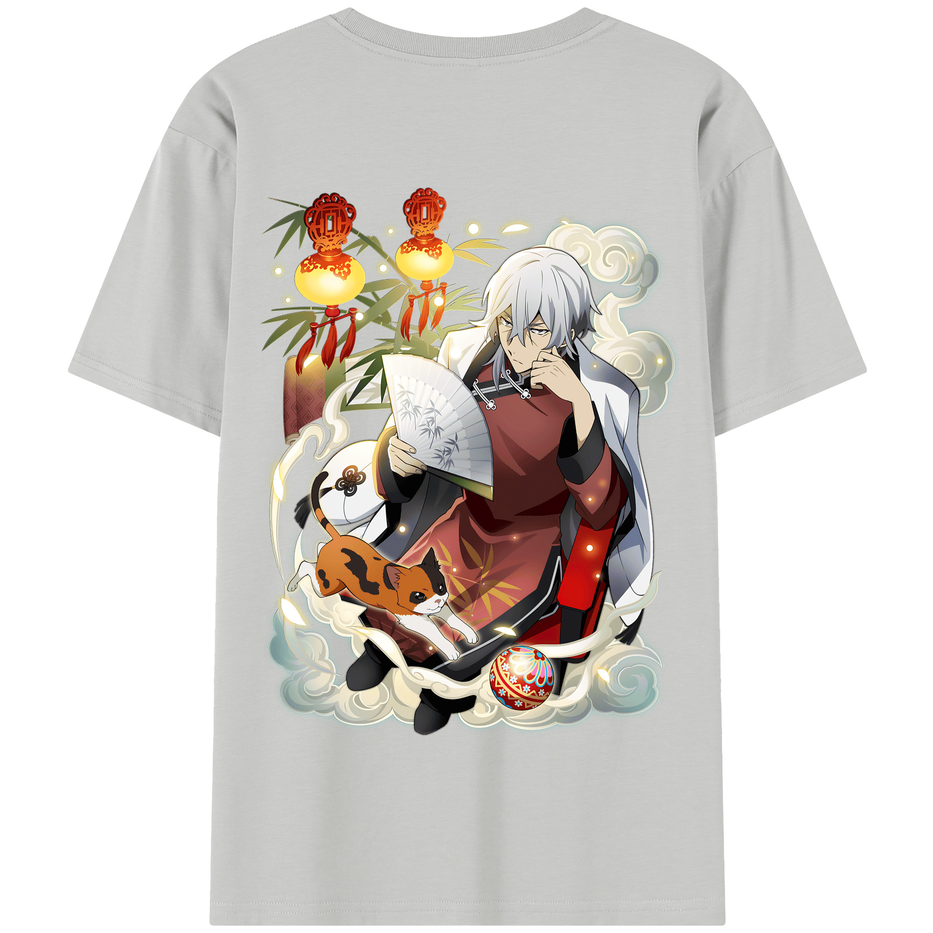 （画像用） 文豪ストレイドッグス Bungo Stray Dogs 綿100％半袖Tシャツ（背面プリント）
