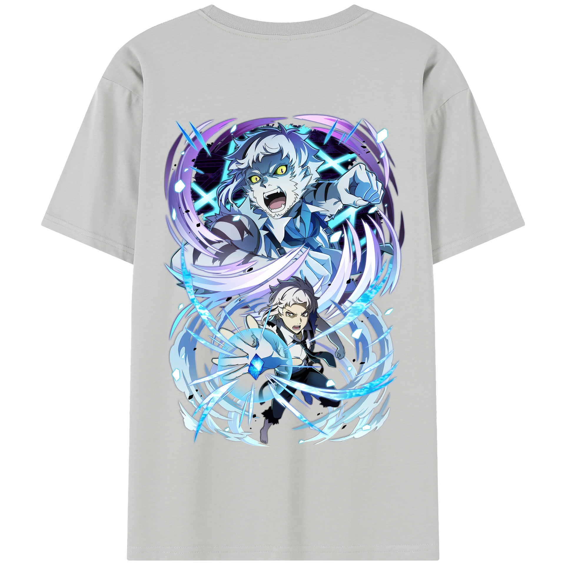 （画像用） 文豪ストレイドッグス Bungo Stray Dogs 綿100％半袖Tシャツ（背面プリント）