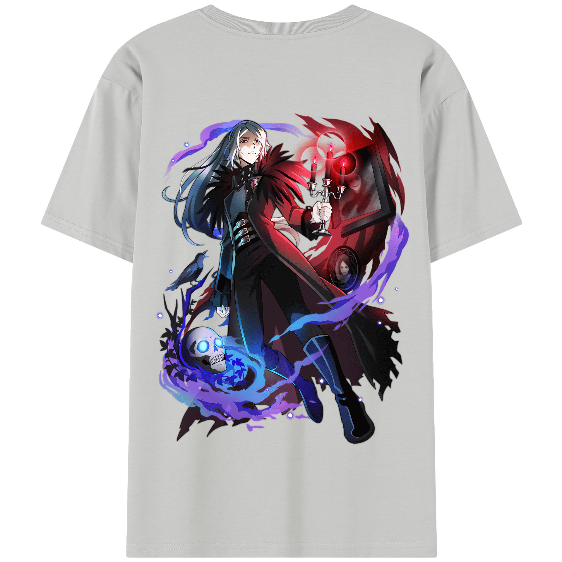 （画像用） 文豪ストレイドッグス Bungo Stray Dogs 綿100％半袖Tシャツ（背面プリント）