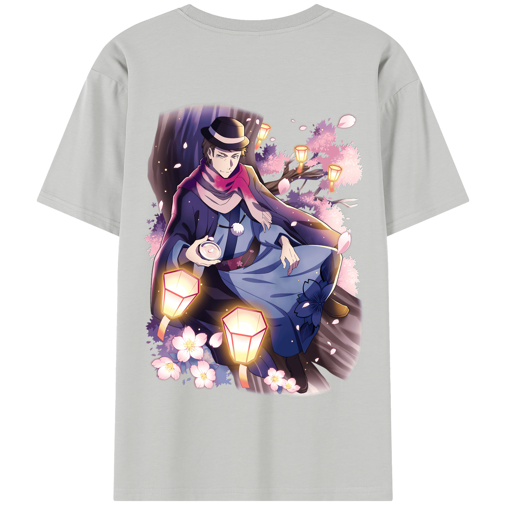 （画像用） 文豪ストレイドッグス Bungo Stray Dogs 綿100％半袖Tシャツ（背面プリント）