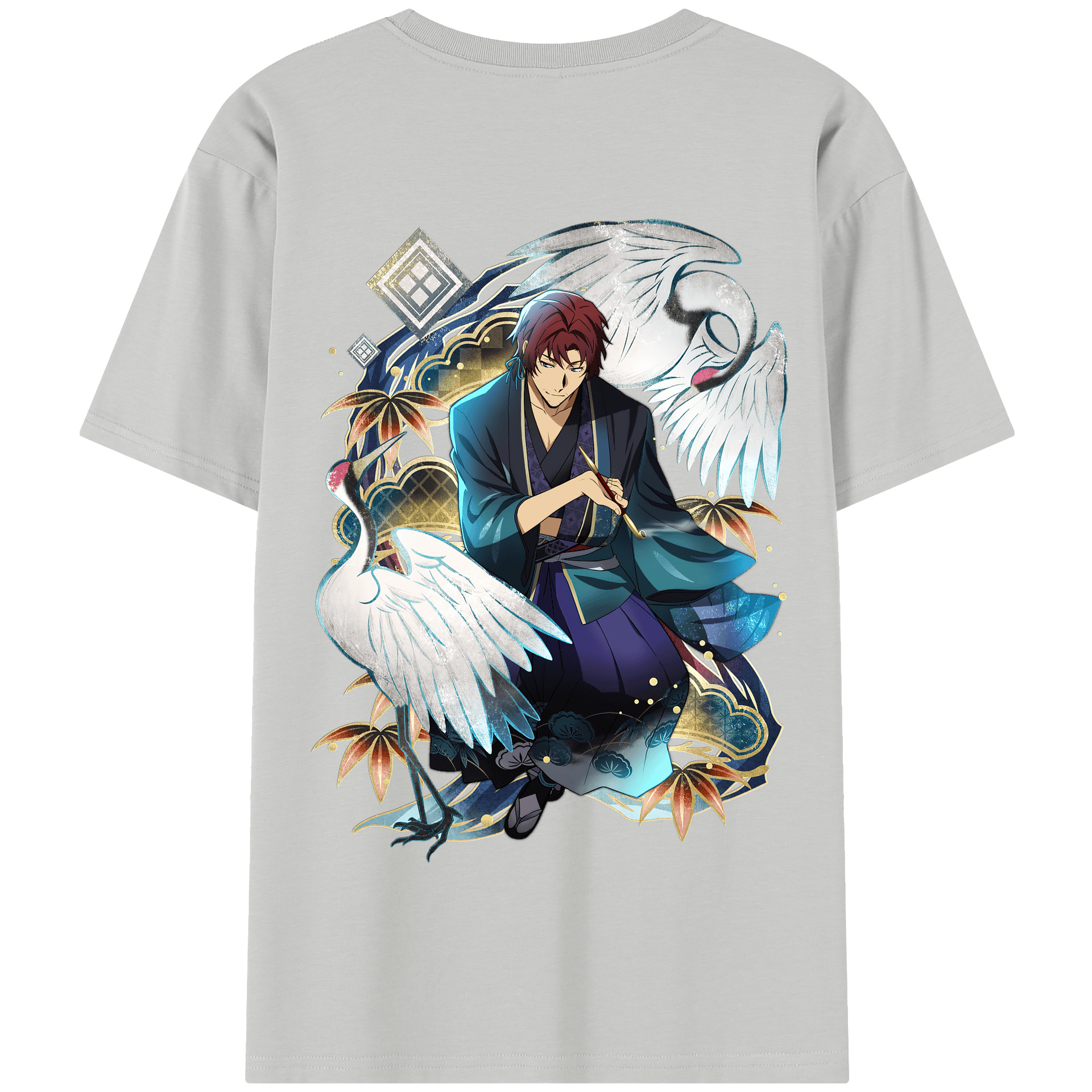 （画像用） 文豪ストレイドッグス Bungo Stray Dogs 綿100％半袖Tシャツ（背面プリント）