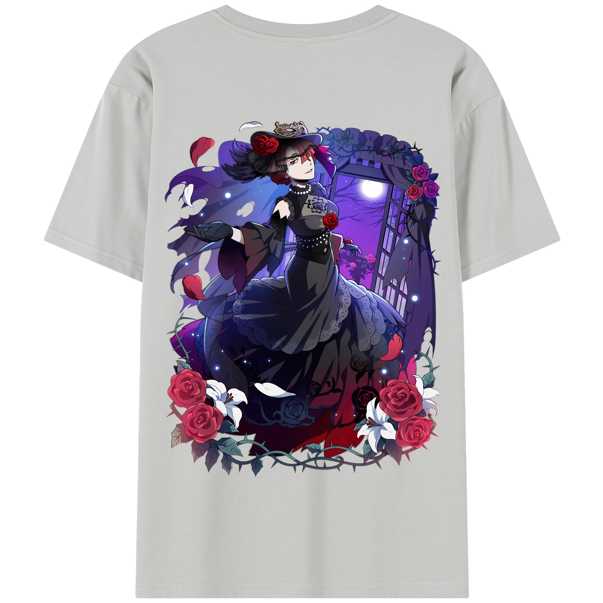 （画像用） 文豪ストレイドッグス Bungo Stray Dogs 綿100％半袖Tシャツ（背面プリント）