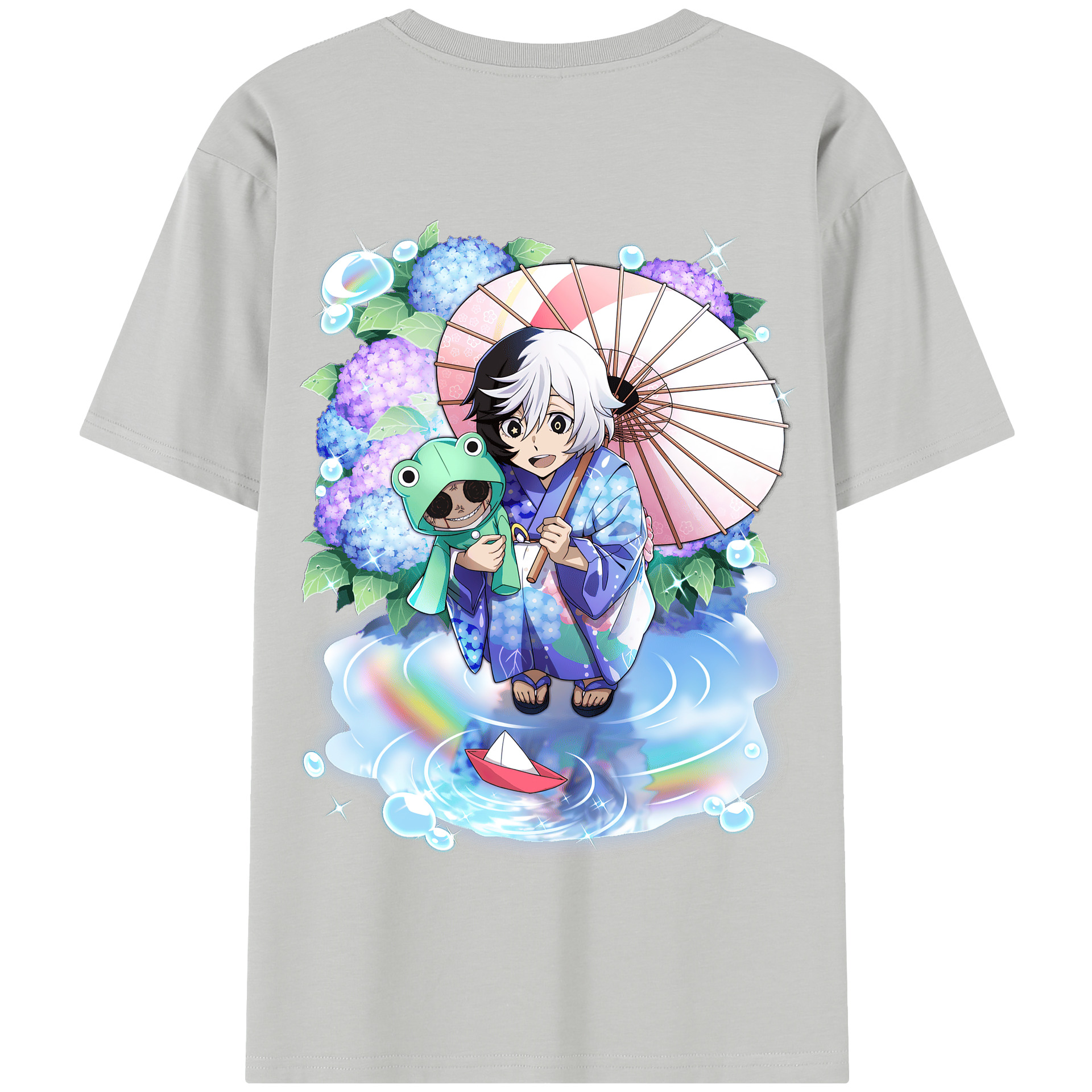 （画像用） 文豪ストレイドッグス Bungo Stray Dogs 綿100％半袖Tシャツ（背面プリント）