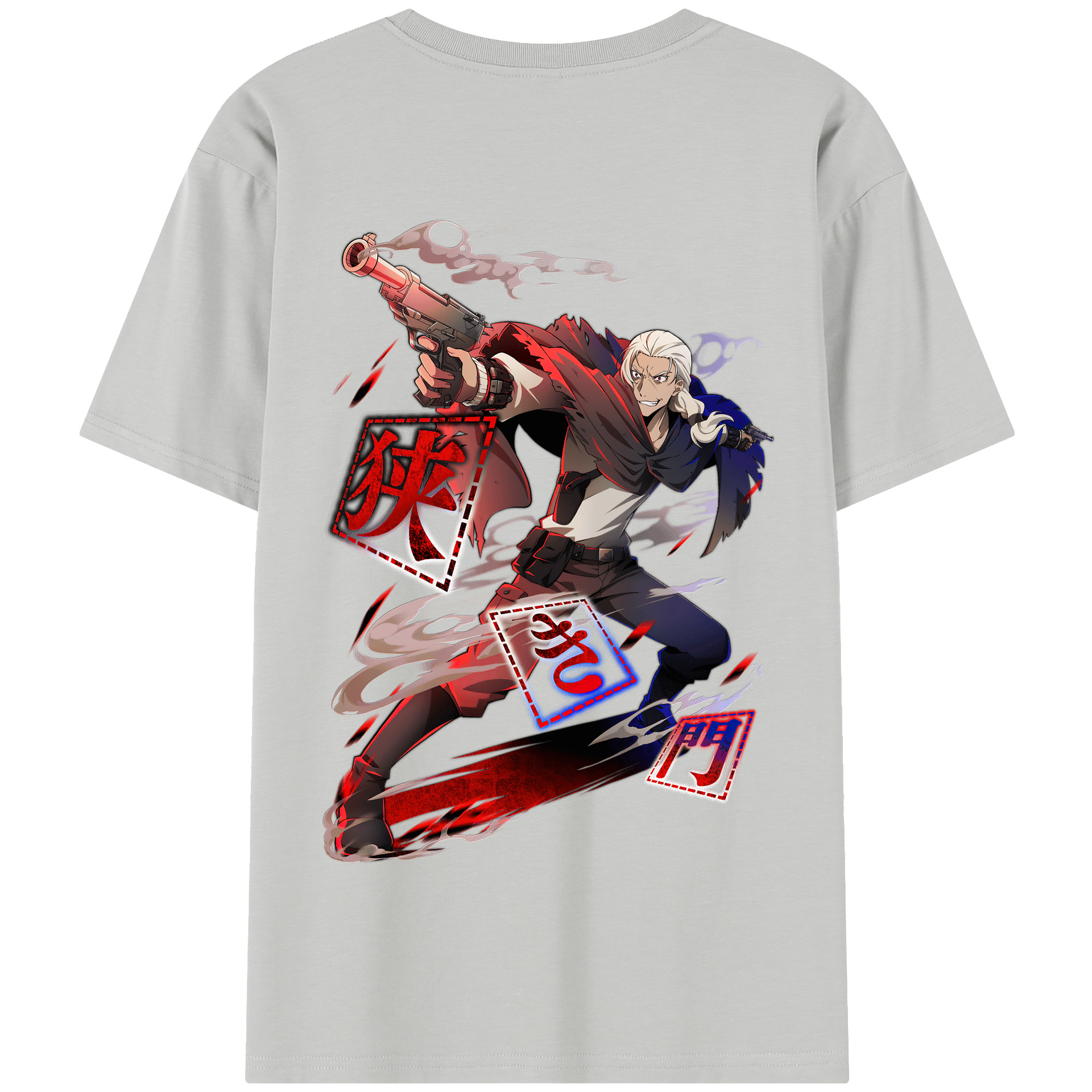 （画像用） 文豪ストレイドッグス Bungo Stray Dogs 綿100％半袖Tシャツ（背面プリント）