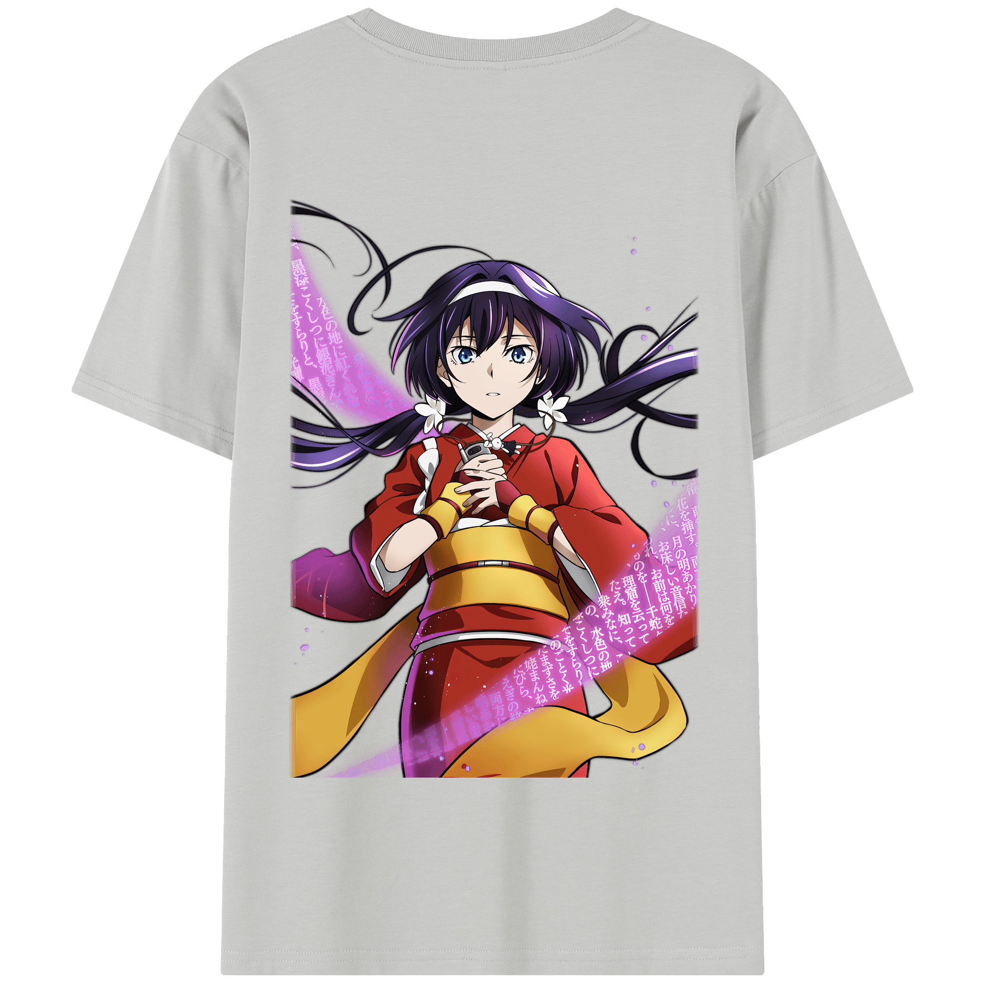 （画像用） 文豪ストレイドッグス Bungo Stray Dogs 綿100％半袖Tシャツ（背面プリント）