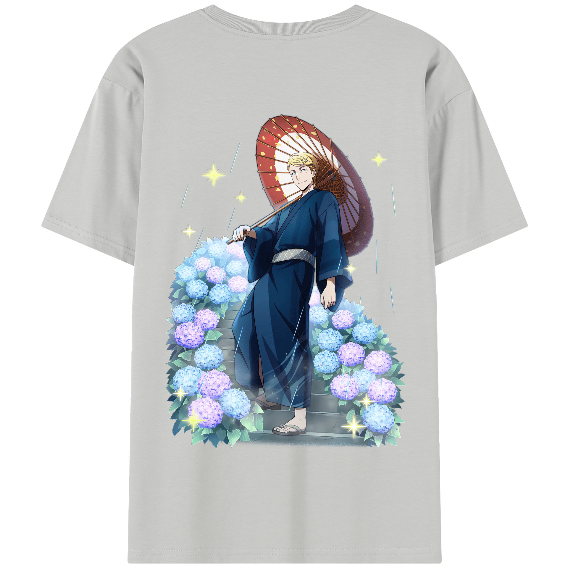 （画像用） 文豪ストレイドッグス Bungo Stray Dogs 綿100％半袖Tシャツ（背面プリント）