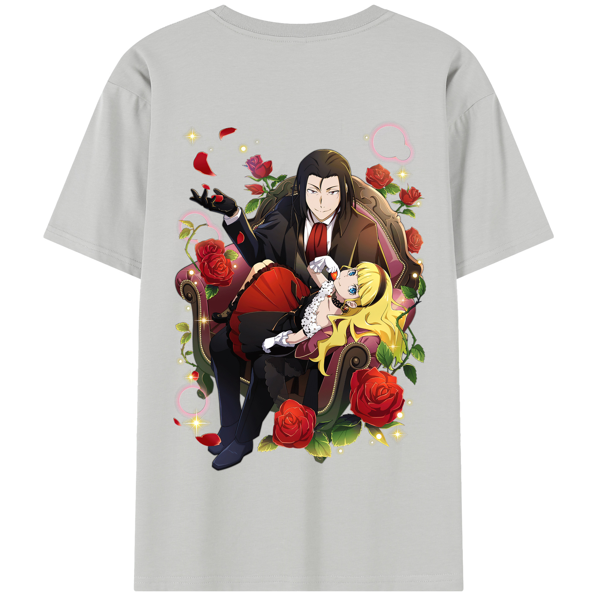 （画像用） 文豪ストレイドッグス Bungo Stray Dogs 綿100％半袖Tシャツ（背面プリント）