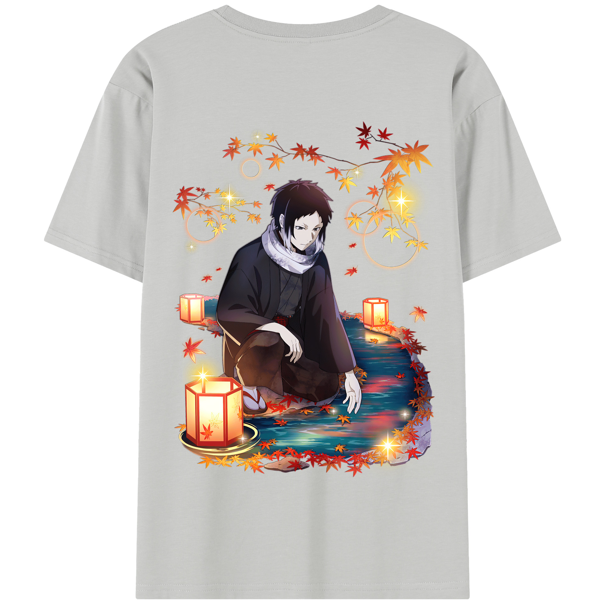 （画像用） 文豪ストレイドッグス Bungo Stray Dogs 綿100％半袖Tシャツ（背面プリント）