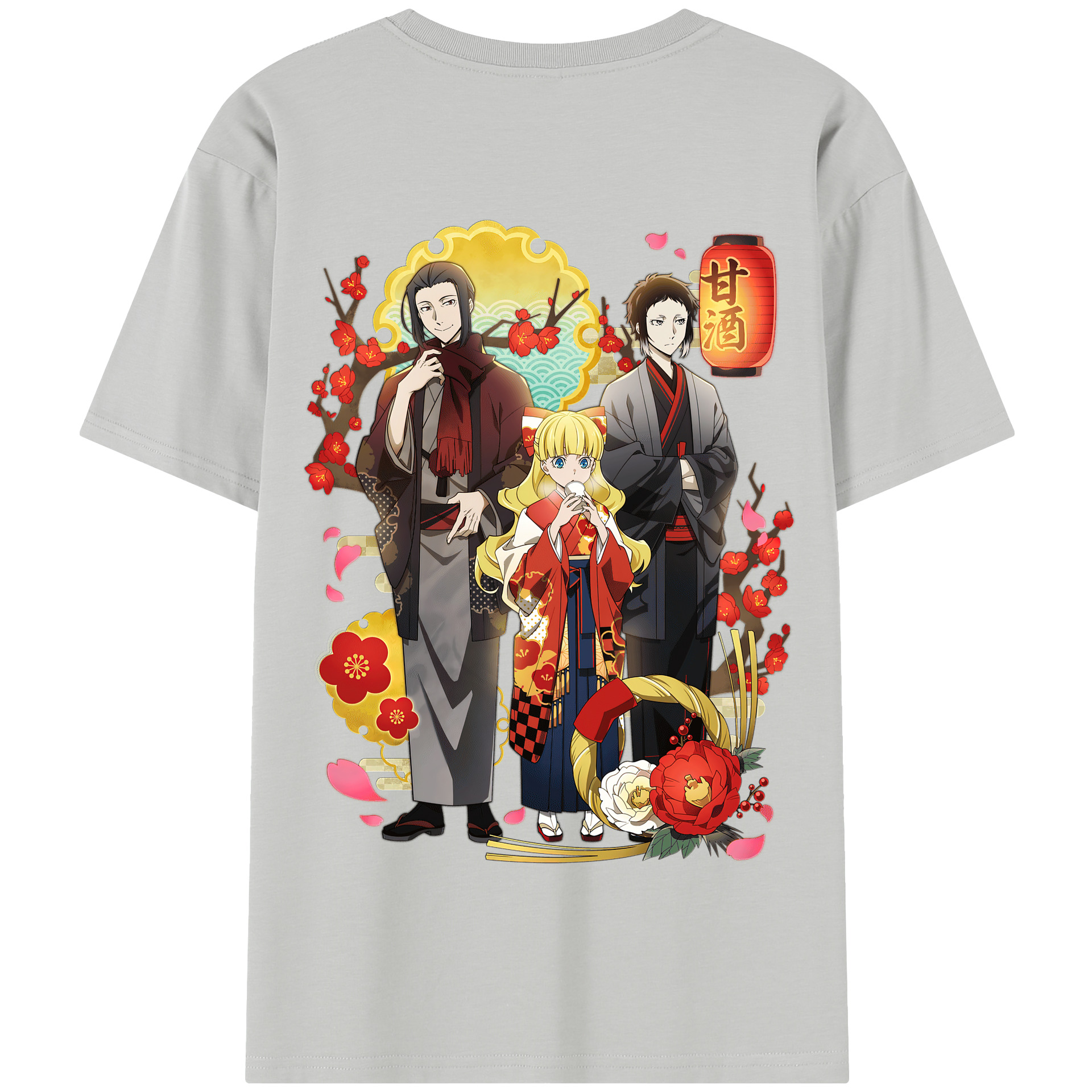 （画像用） 文豪ストレイドッグス Bungo Stray Dogs 綿100％半袖Tシャツ（背面プリント）