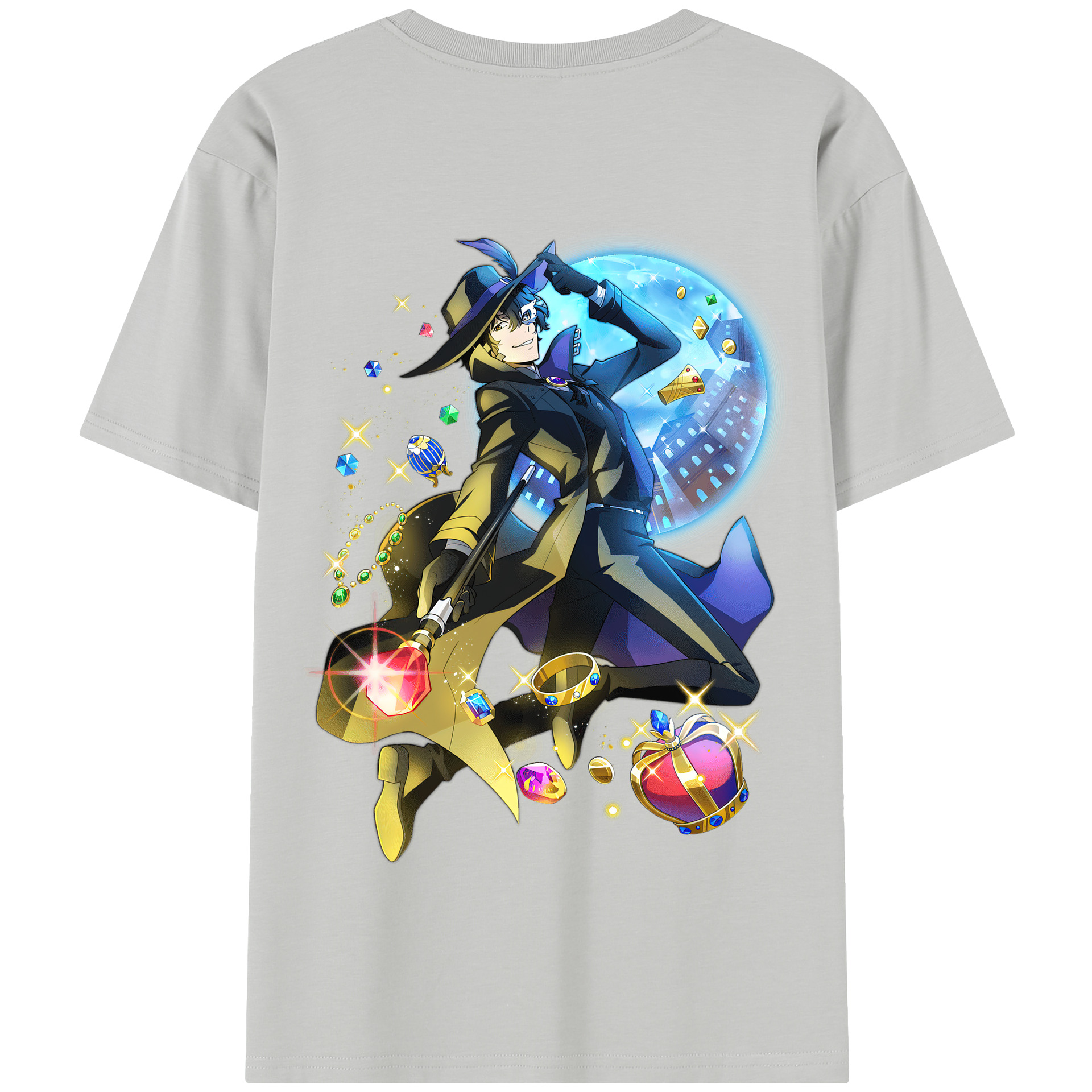（画像用） 文豪ストレイドッグス Bungo Stray Dogs 綿100％半袖Tシャツ（背面プリント）