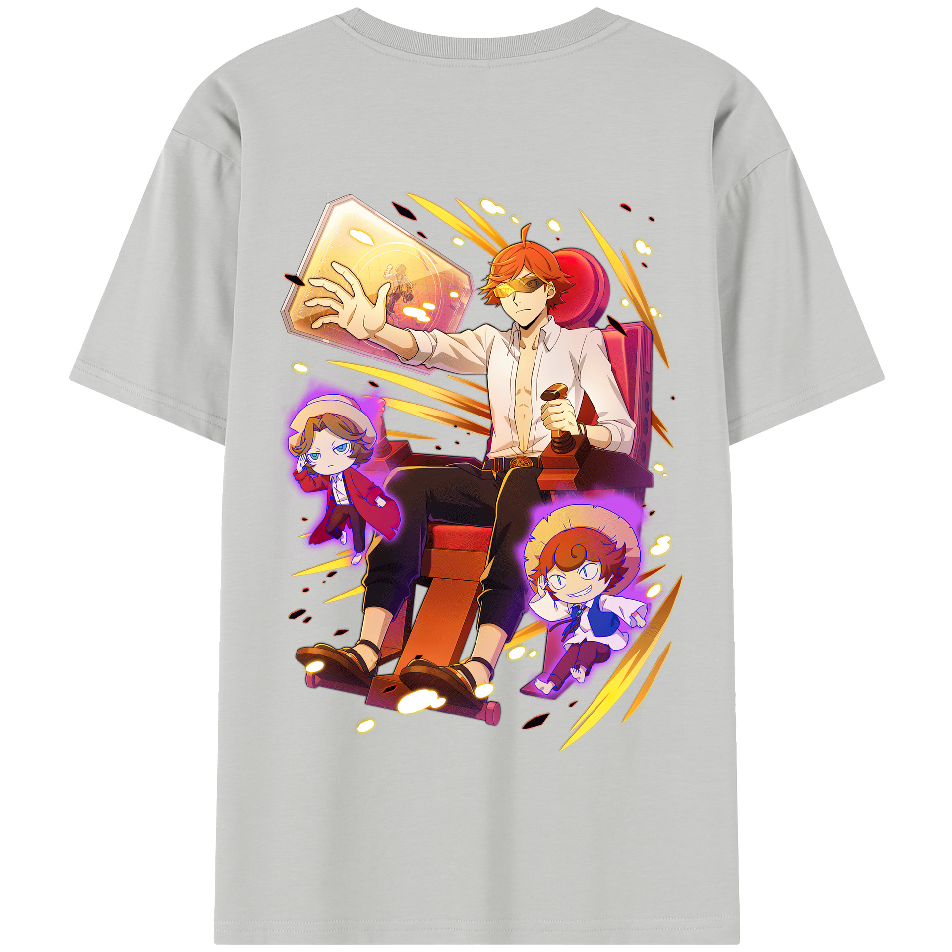 （画像用） 文豪ストレイドッグス Bungo Stray Dogs 綿100％半袖Tシャツ（背面プリント）