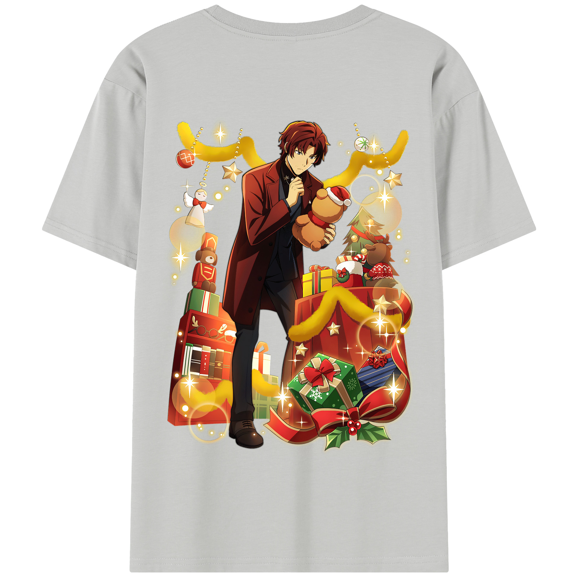 （画像用） 文豪ストレイドッグス Bungo Stray Dogs 綿100％半袖Tシャツ（背面プリント）