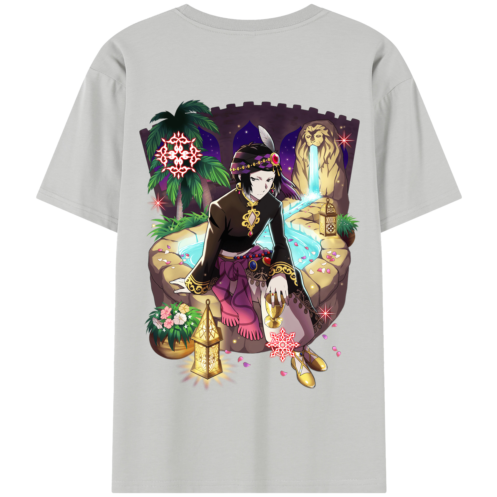 （画像用） 文豪ストレイドッグス Bungo Stray Dogs 綿100％半袖Tシャツ（背面プリント）