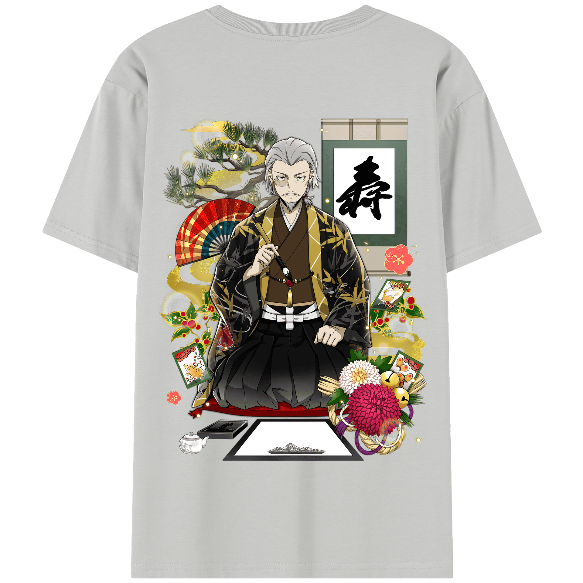（画像用） 文豪ストレイドッグス Bungo Stray Dogs 綿100％半袖Tシャツ（背面プリント）