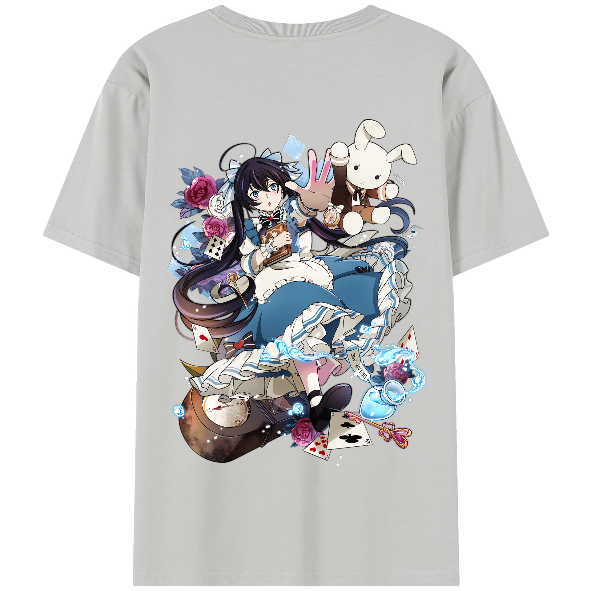 （画像用） 文豪ストレイドッグス Bungo Stray Dogs 綿100％半袖Tシャツ（背面プリント）