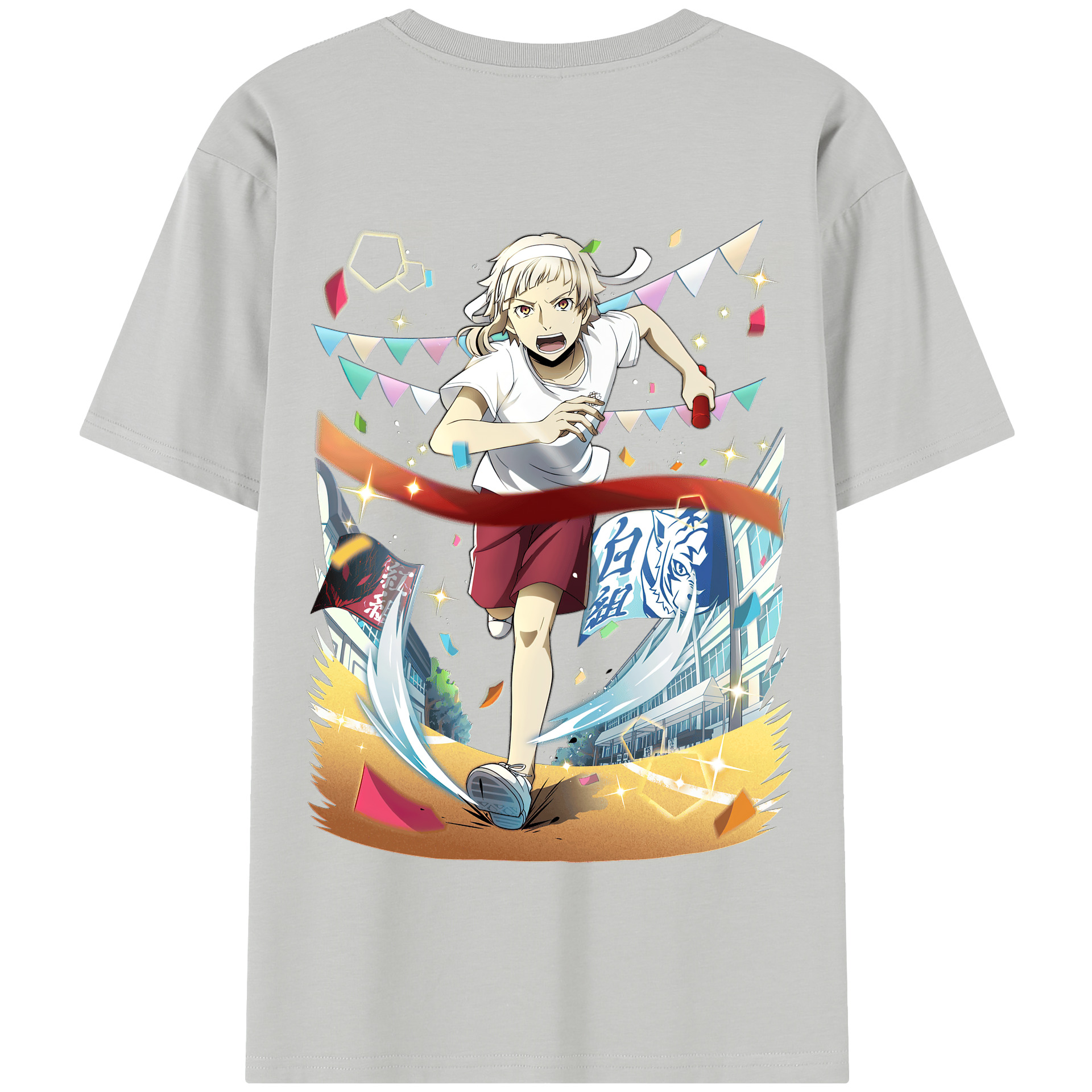（画像用） 文豪ストレイドッグス Bungo Stray Dogs 綿100％半袖Tシャツ（背面プリント）