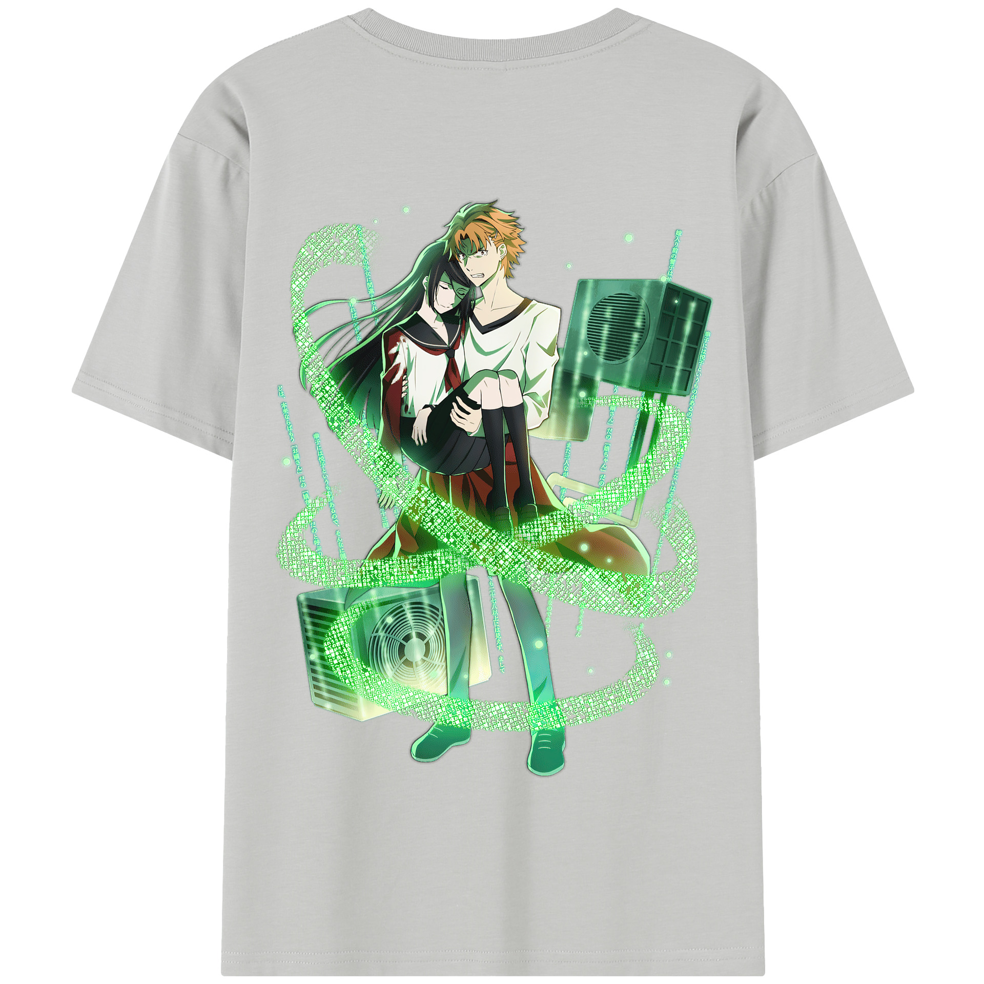（画像用） 文豪ストレイドッグス Bungo Stray Dogs 綿100％半袖Tシャツ（背面プリント）