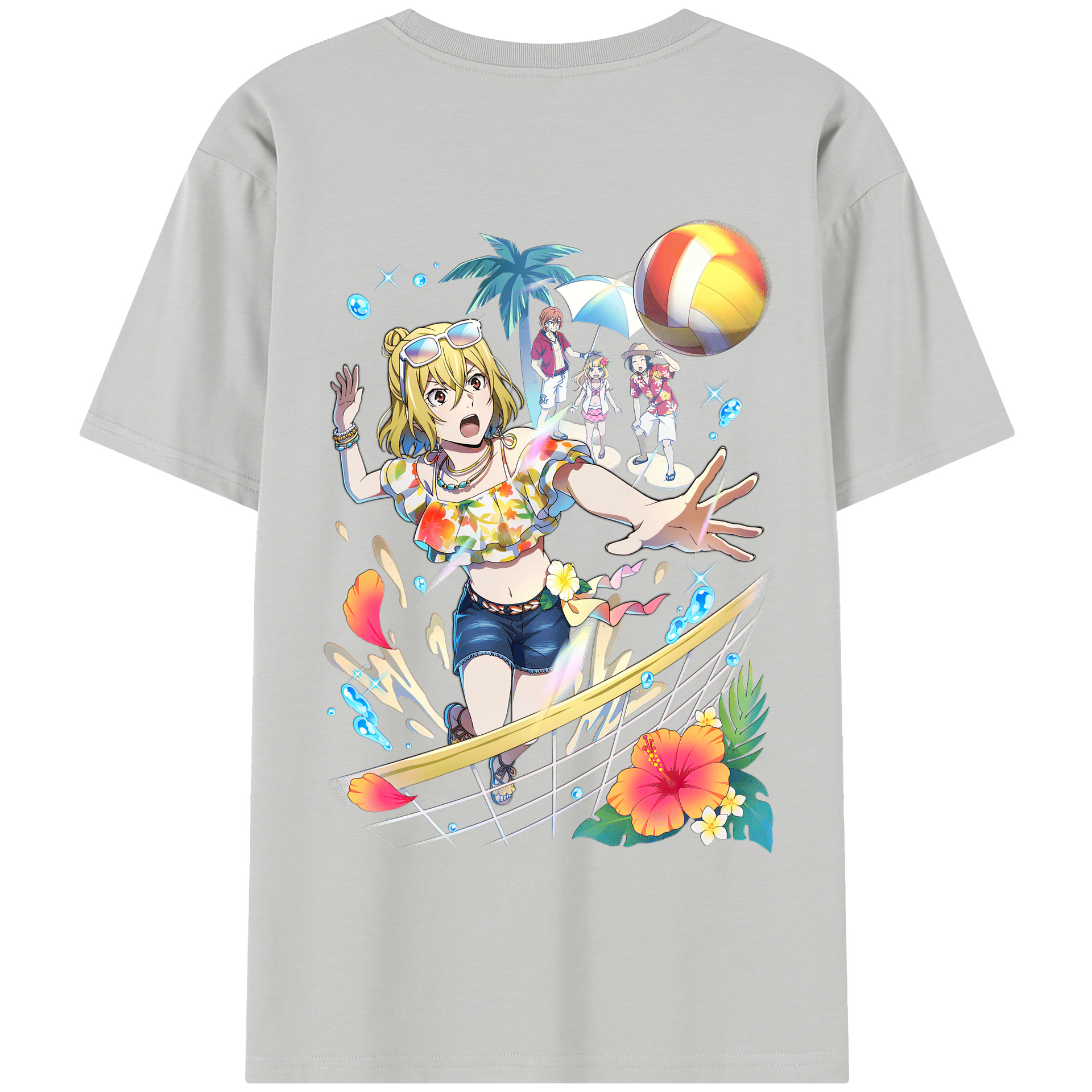 （画像用） 文豪ストレイドッグス Bungo Stray Dogs 綿100％半袖Tシャツ（背面プリント）