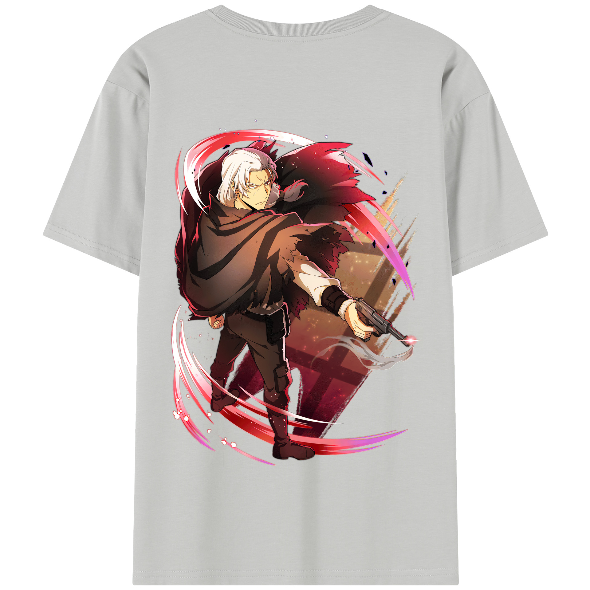 （画像用） 文豪ストレイドッグス Bungo Stray Dogs 綿100％半袖Tシャツ（背面プリント）