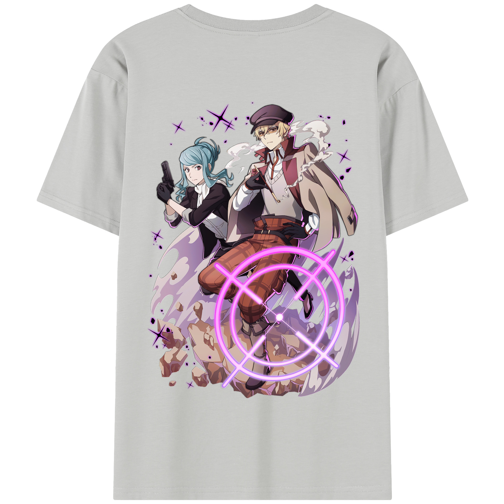 （画像用） 文豪ストレイドッグス Bungo Stray Dogs 綿100％半袖Tシャツ（背面プリント）