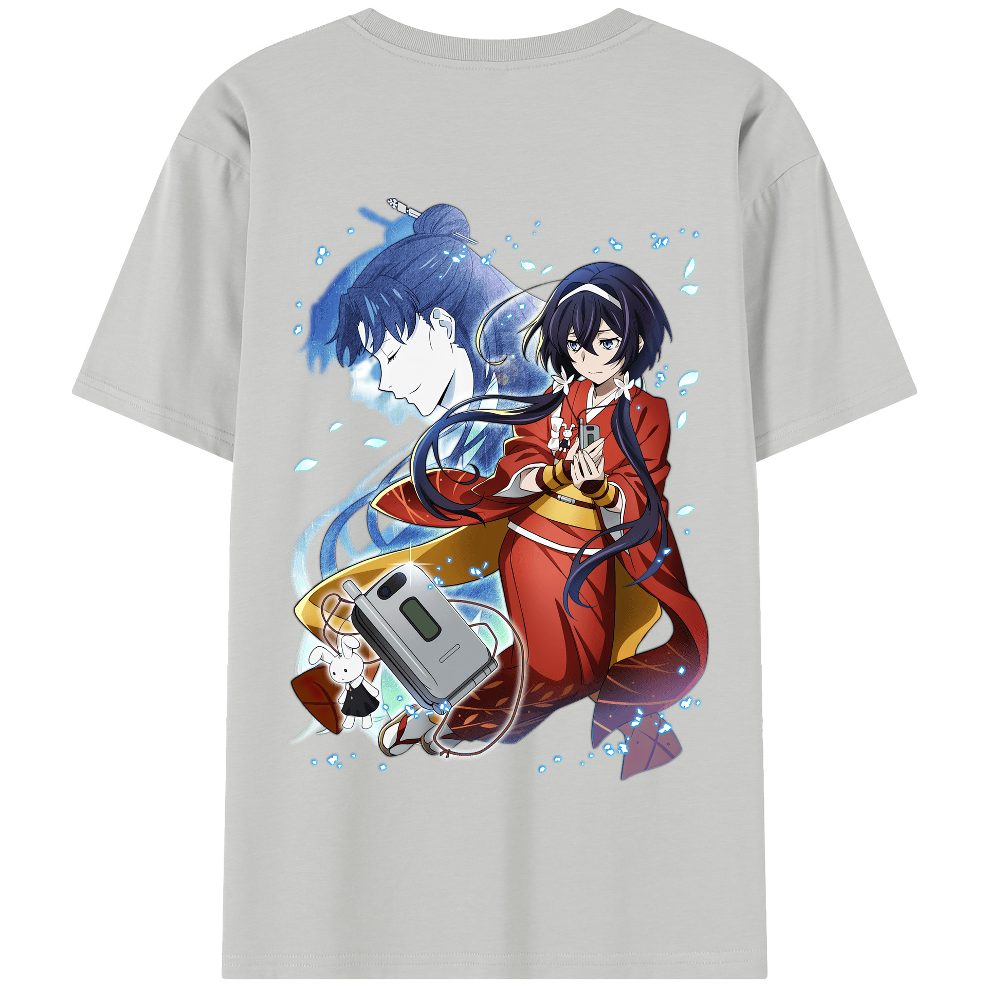 （画像用） 文豪ストレイドッグス Bungo Stray Dogs 綿100％半袖Tシャツ（背面プリント）