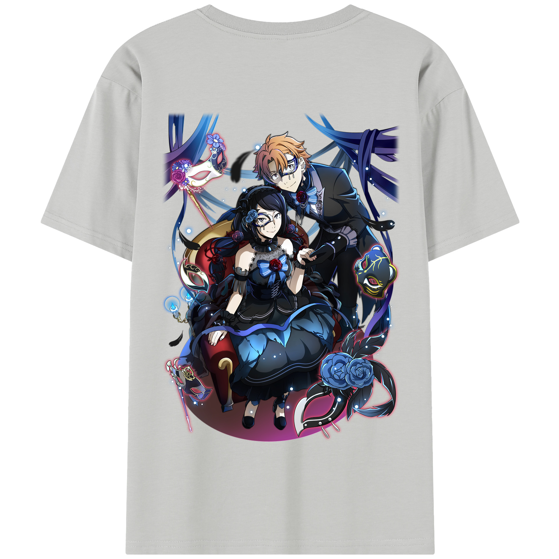 （画像用） 文豪ストレイドッグス Bungo Stray Dogs 綿100％半袖Tシャツ（背面プリント）