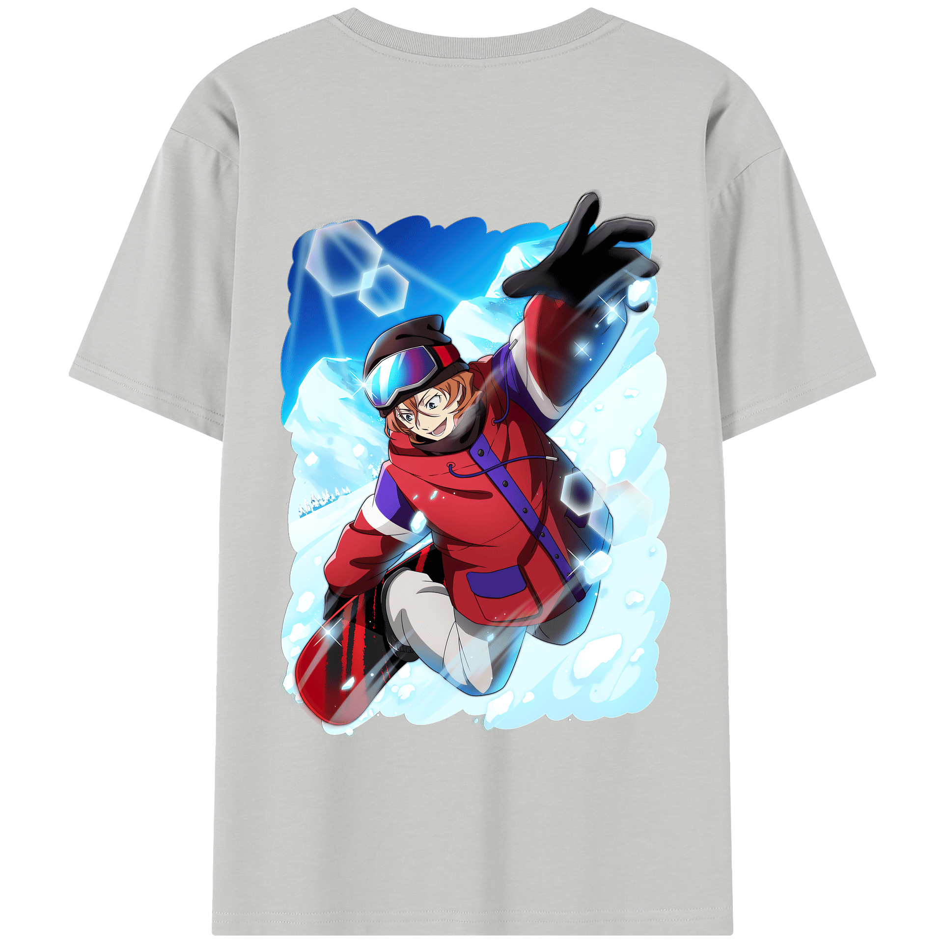 （画像用） 文豪ストレイドッグス Bungo Stray Dogs 綿100％半袖Tシャツ（背面プリント）