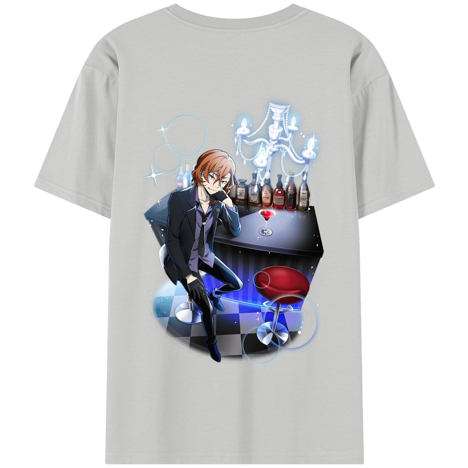 （画像用） 文豪ストレイドッグス Bungo Stray Dogs 綿100％半袖Tシャツ（背面プリント）