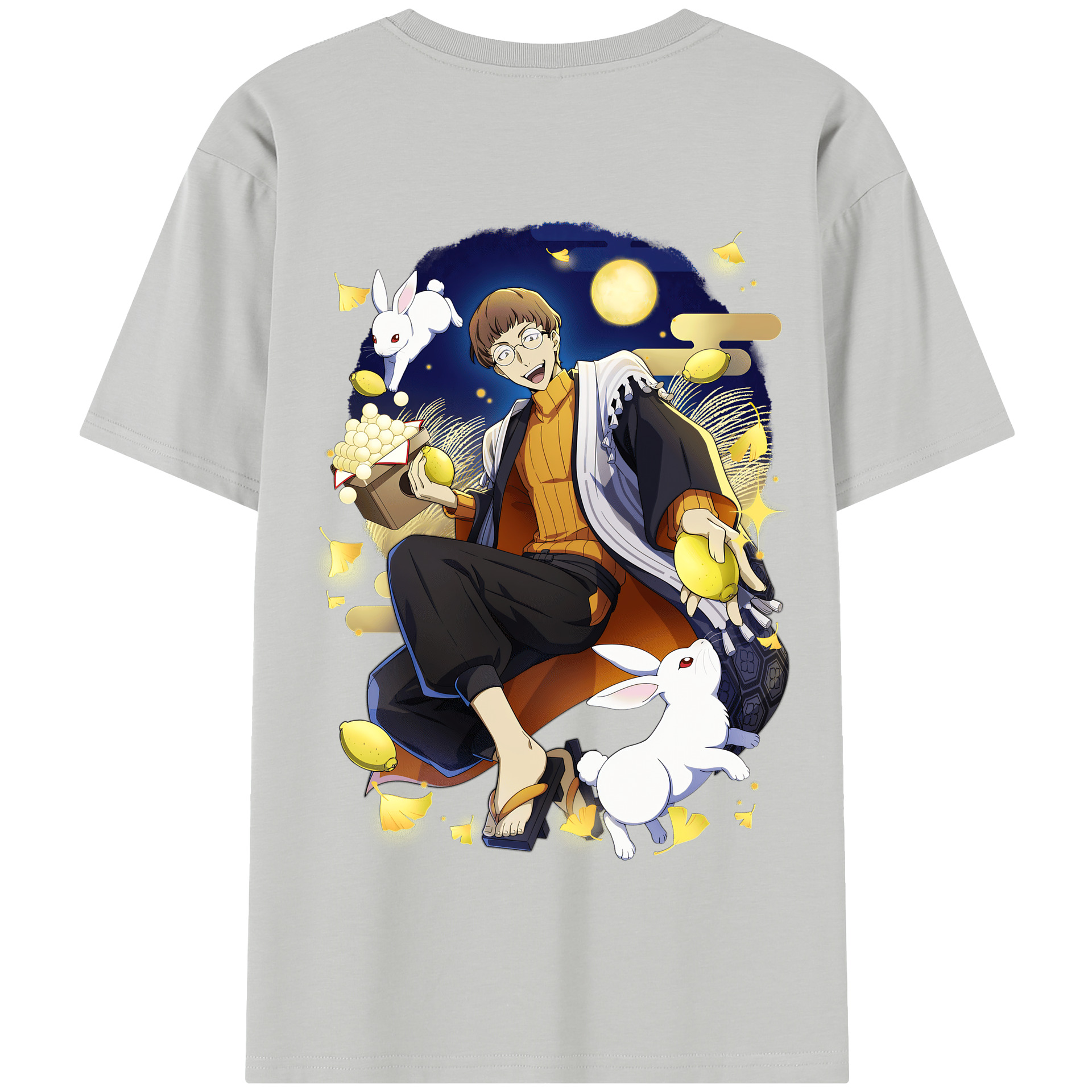 （画像用） 文豪ストレイドッグス Bungo Stray Dogs 綿100％半袖Tシャツ（背面プリント）