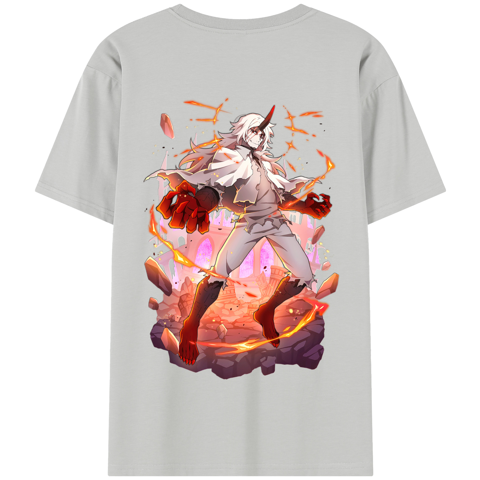 （画像用） 文豪ストレイドッグス Bungo Stray Dogs 綿100％半袖Tシャツ（背面プリント）