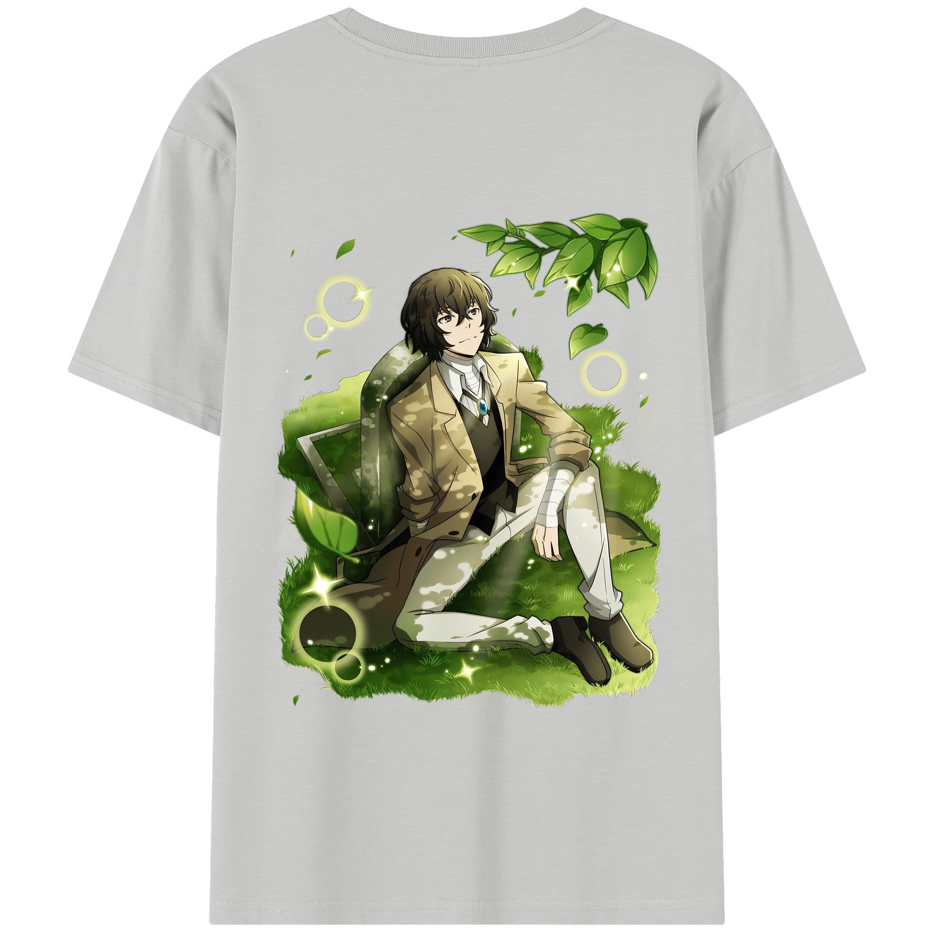 （画像用） 文豪ストレイドッグス Bungo Stray Dogs 綿100％半袖Tシャツ（背面プリント）