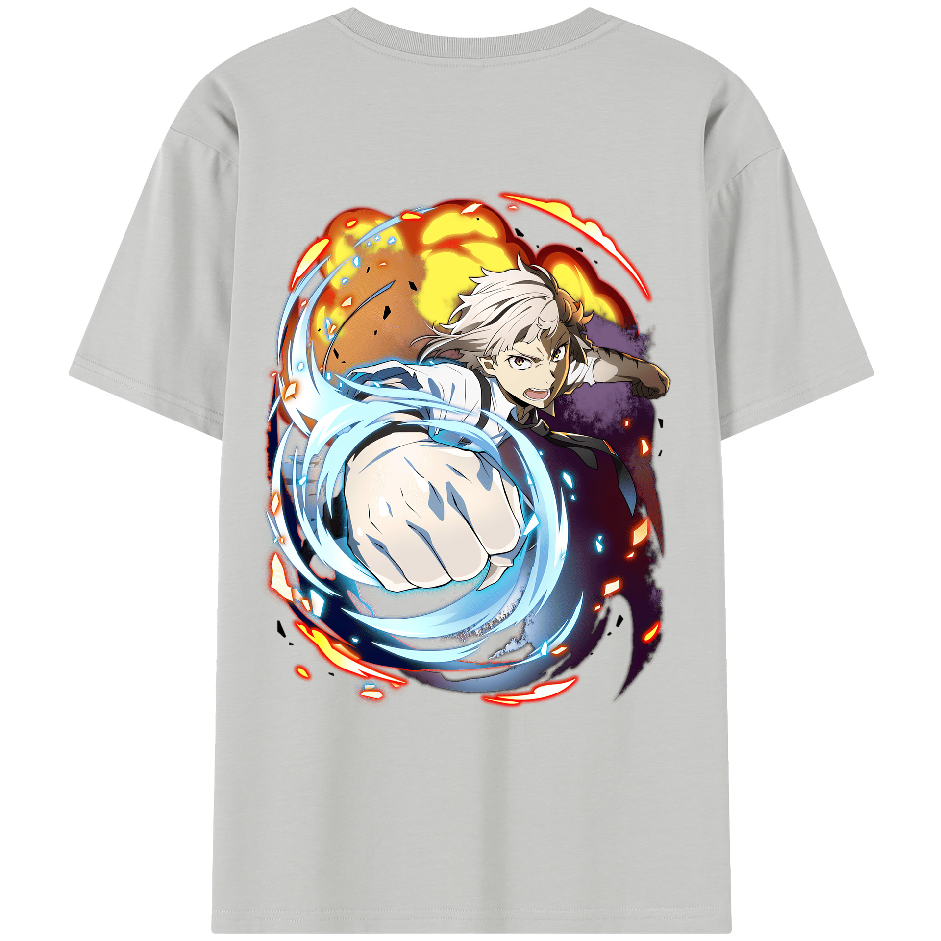 （画像用） 文豪ストレイドッグス Bungo Stray Dogs 綿100％半袖Tシャツ（背面プリント）