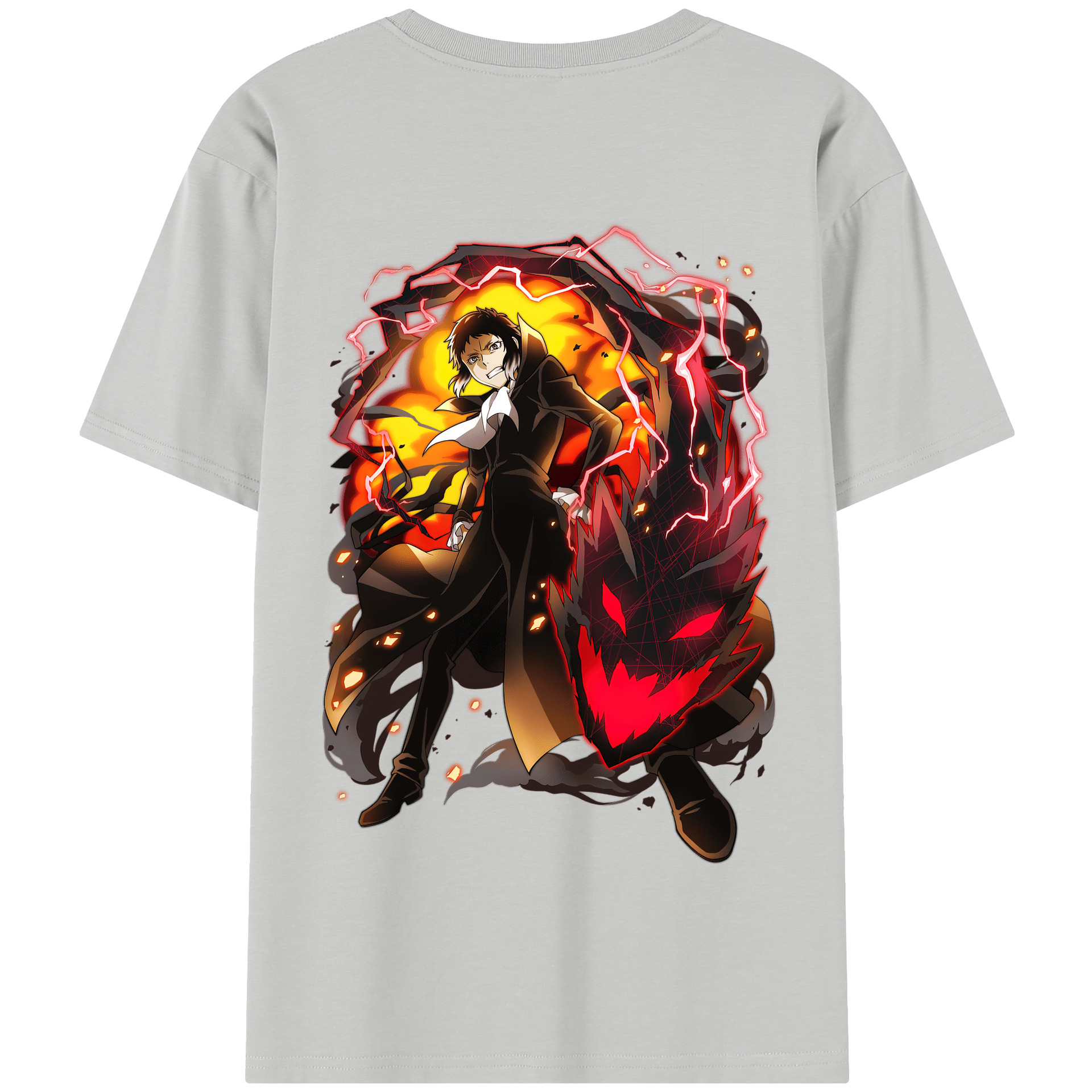 （画像用） 文豪ストレイドッグス Bungo Stray Dogs 綿100％半袖Tシャツ（背面プリント）