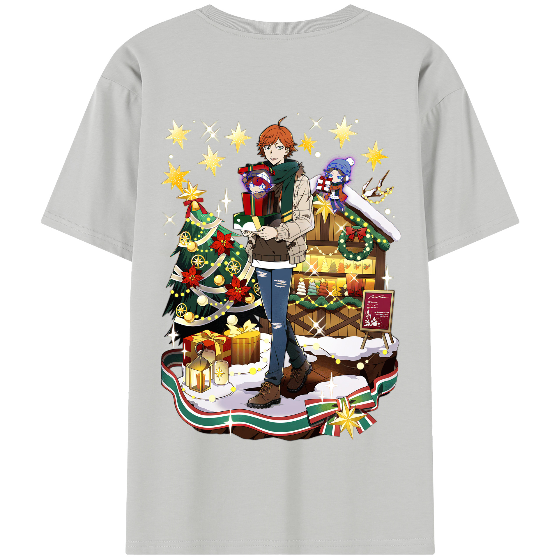 （画像用） 文豪ストレイドッグス Bungo Stray Dogs 綿100％半袖Tシャツ（背面プリント）