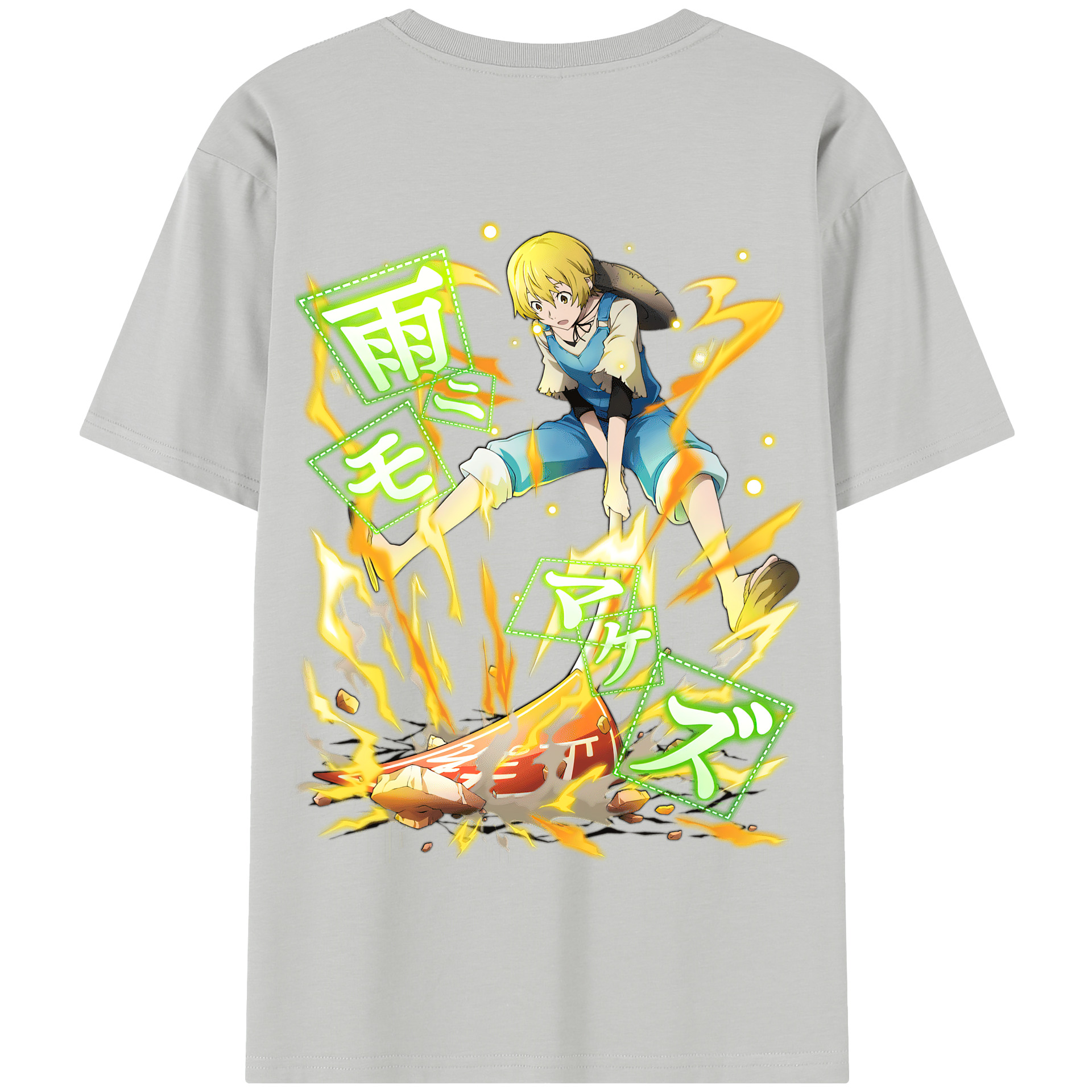 （画像用） 文豪ストレイドッグス Bungo Stray Dogs 綿100％半袖Tシャツ（背面プリント）