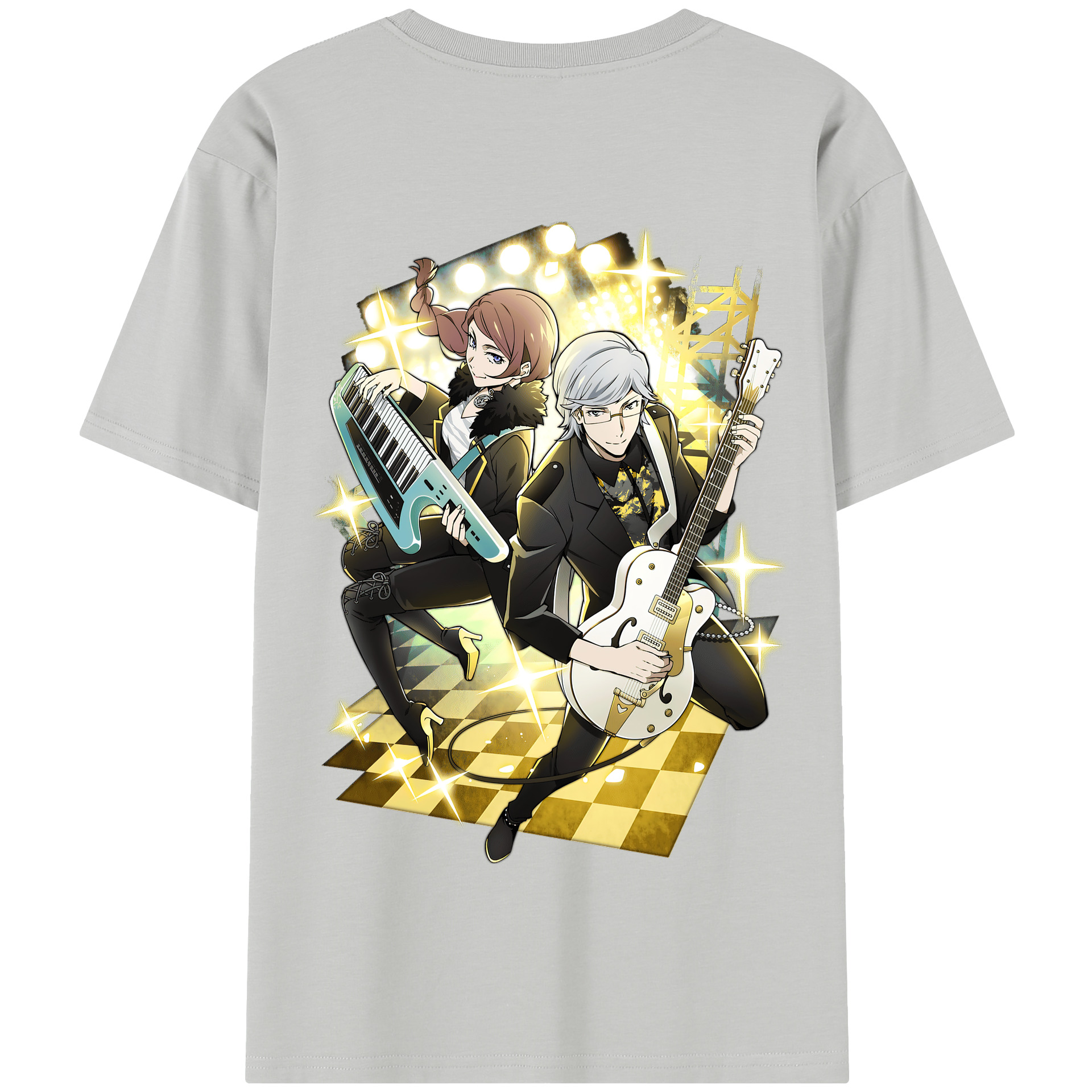 （画像用） 文豪ストレイドッグス Bungo Stray Dogs 綿100％半袖Tシャツ（背面プリント）