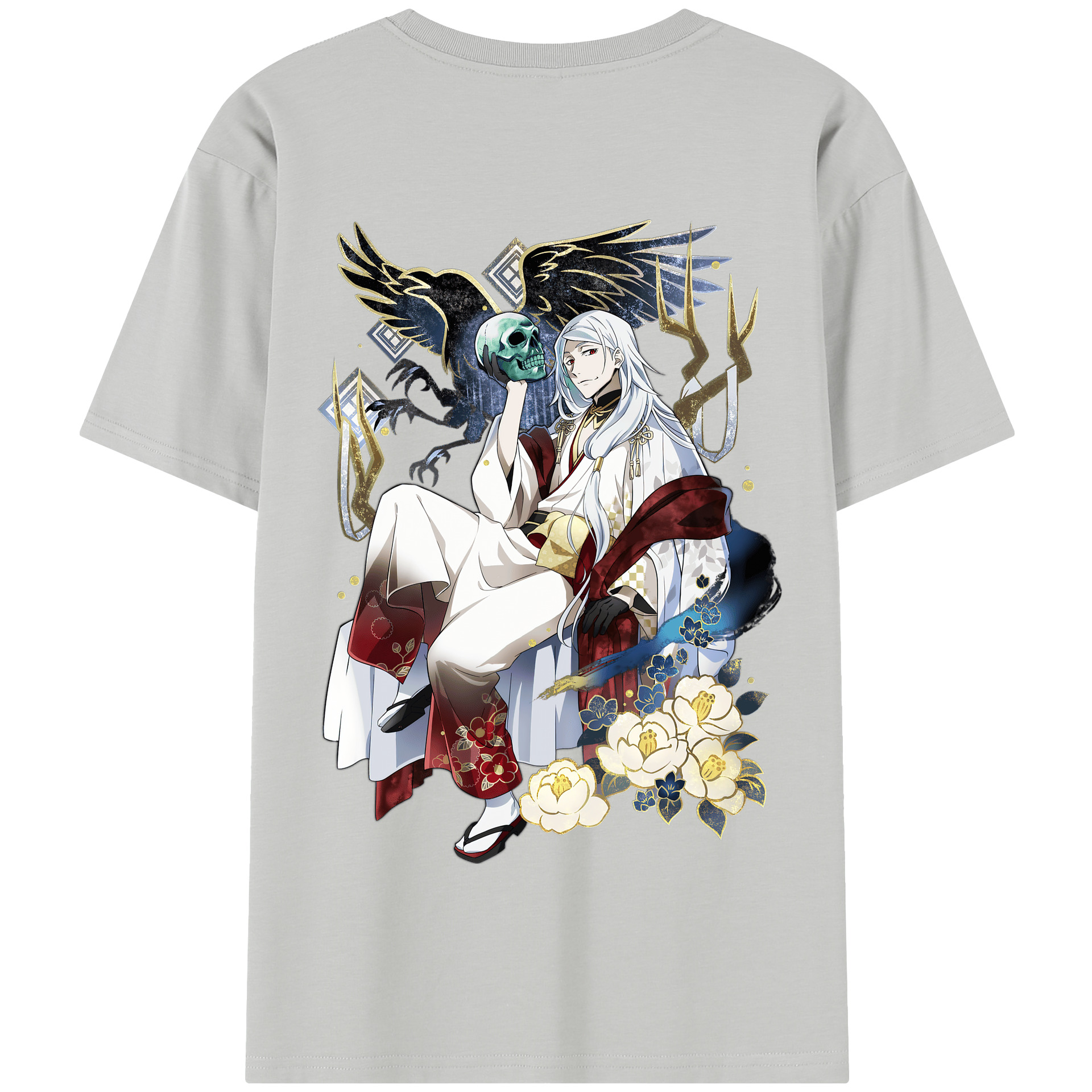 （画像用） 文豪ストレイドッグス Bungo Stray Dogs 綿100％半袖Tシャツ（背面プリント）