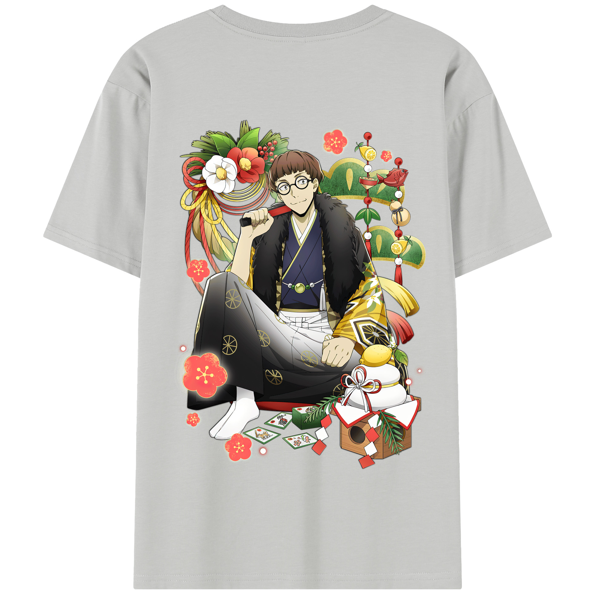 （画像用） 文豪ストレイドッグス Bungo Stray Dogs 綿100％半袖Tシャツ（背面プリント）