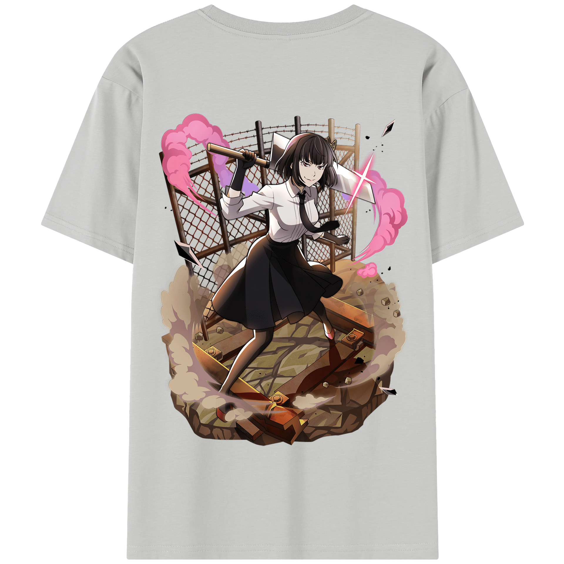 （画像用） 文豪ストレイドッグス Bungo Stray Dogs 綿100％半袖Tシャツ（背面プリント）