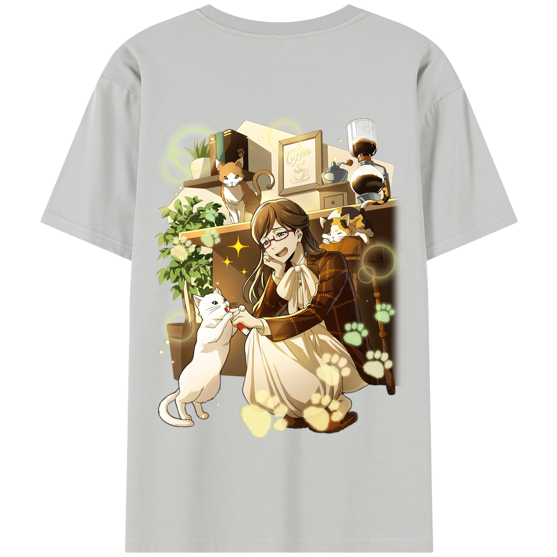 （画像用） 文豪ストレイドッグス Bungo Stray Dogs 綿100％半袖Tシャツ（背面プリント）