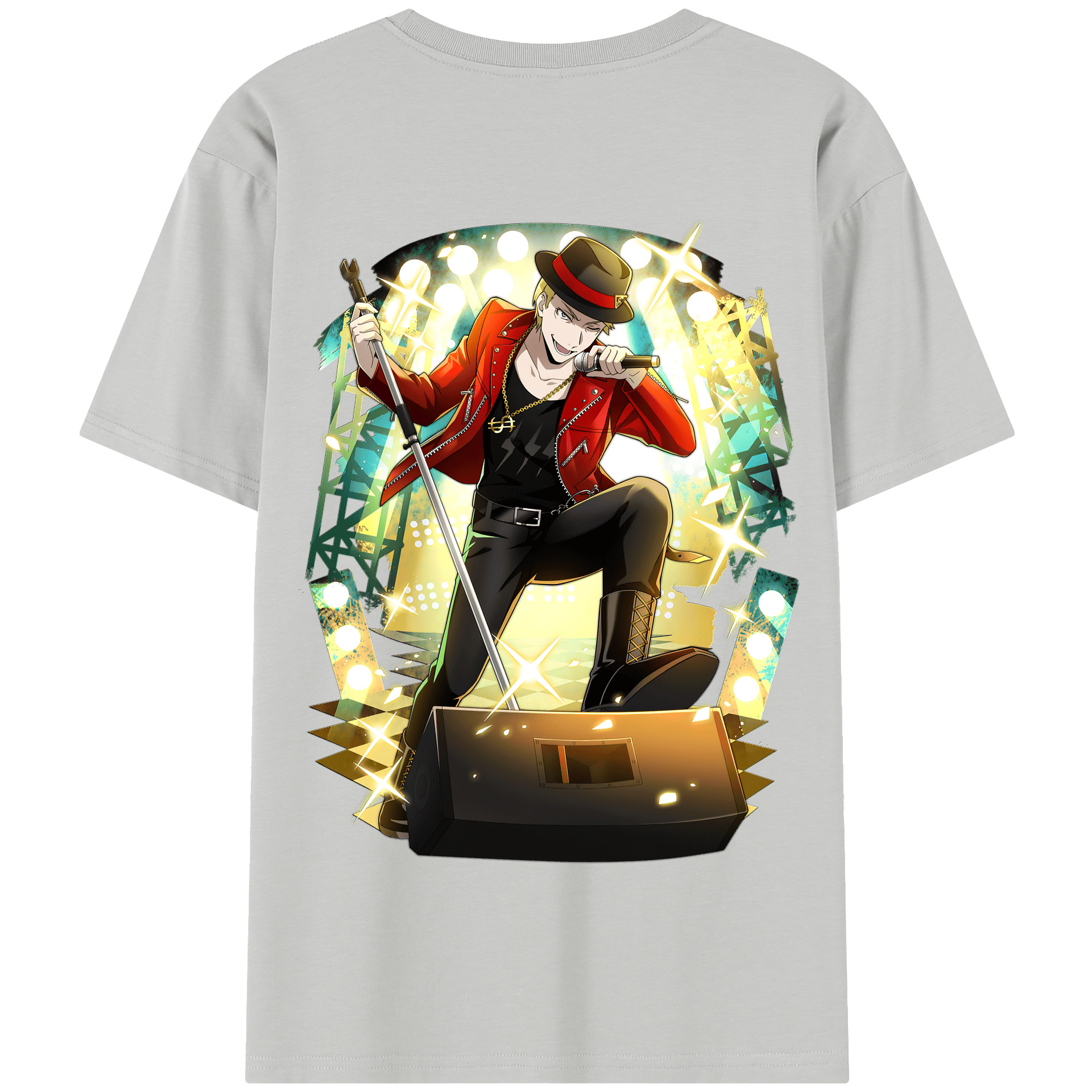 （画像用） 文豪ストレイドッグス Bungo Stray Dogs 綿100％半袖Tシャツ（背面プリント）
