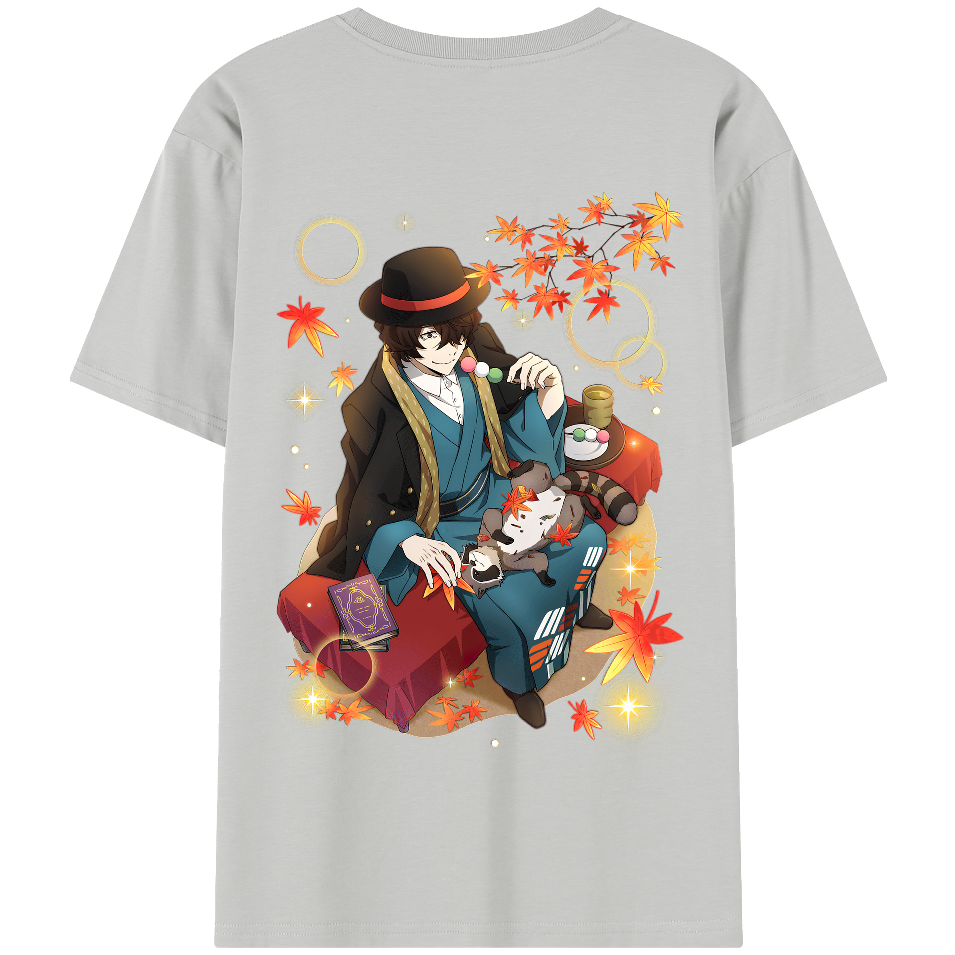 （画像用） 文豪ストレイドッグス Bungo Stray Dogs 綿100％半袖Tシャツ（背面プリント）