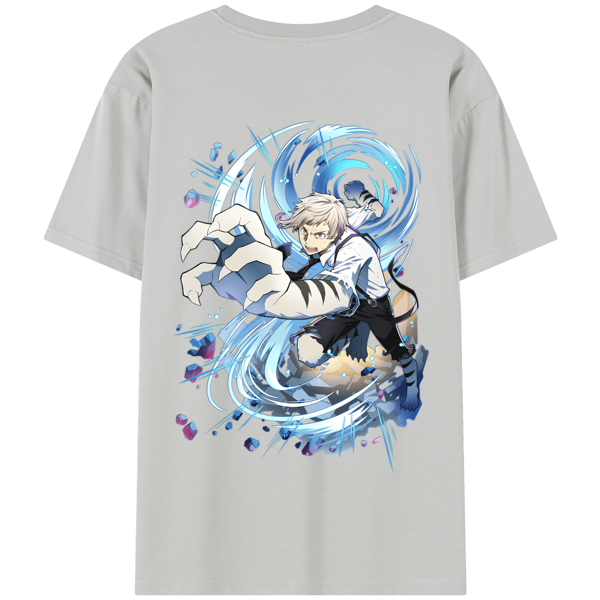 （画像用） 文豪ストレイドッグス Bungo Stray Dogs 綿100％半袖Tシャツ（背面プリント）