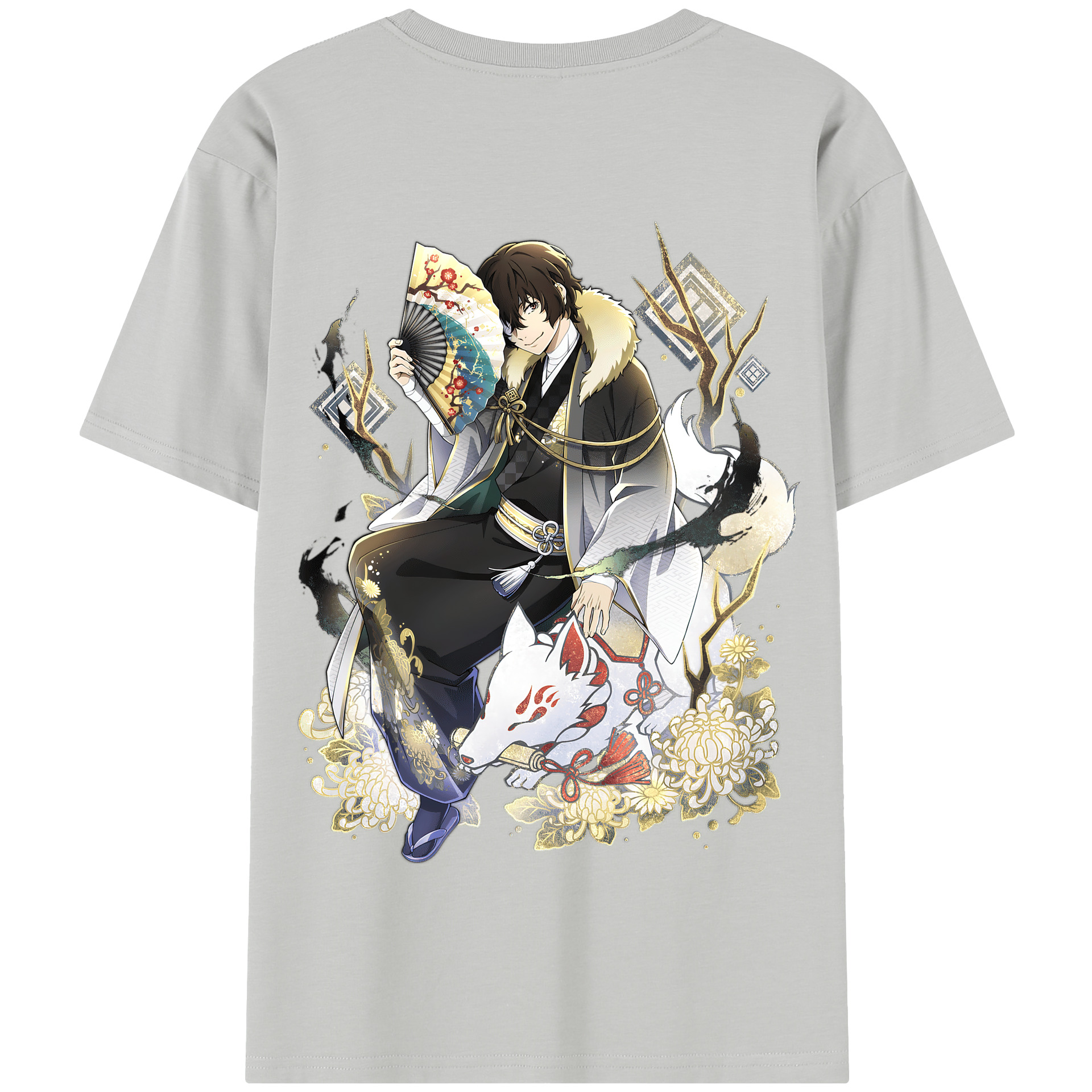 （画像用） 文豪ストレイドッグス Bungo Stray Dogs 綿100％半袖Tシャツ（背面プリント）