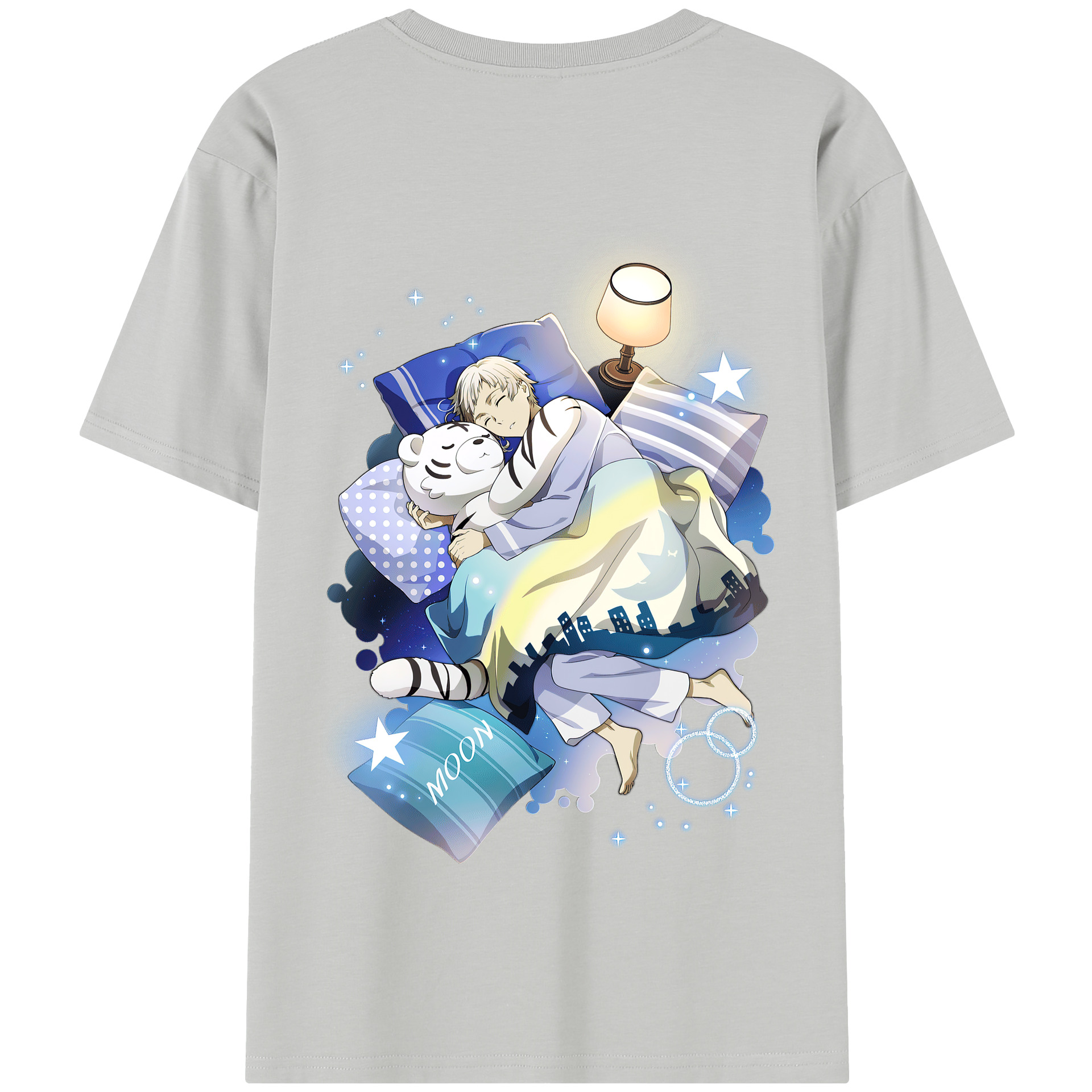 （画像用） 文豪ストレイドッグス Bungo Stray Dogs 綿100％半袖Tシャツ（背面プリント）