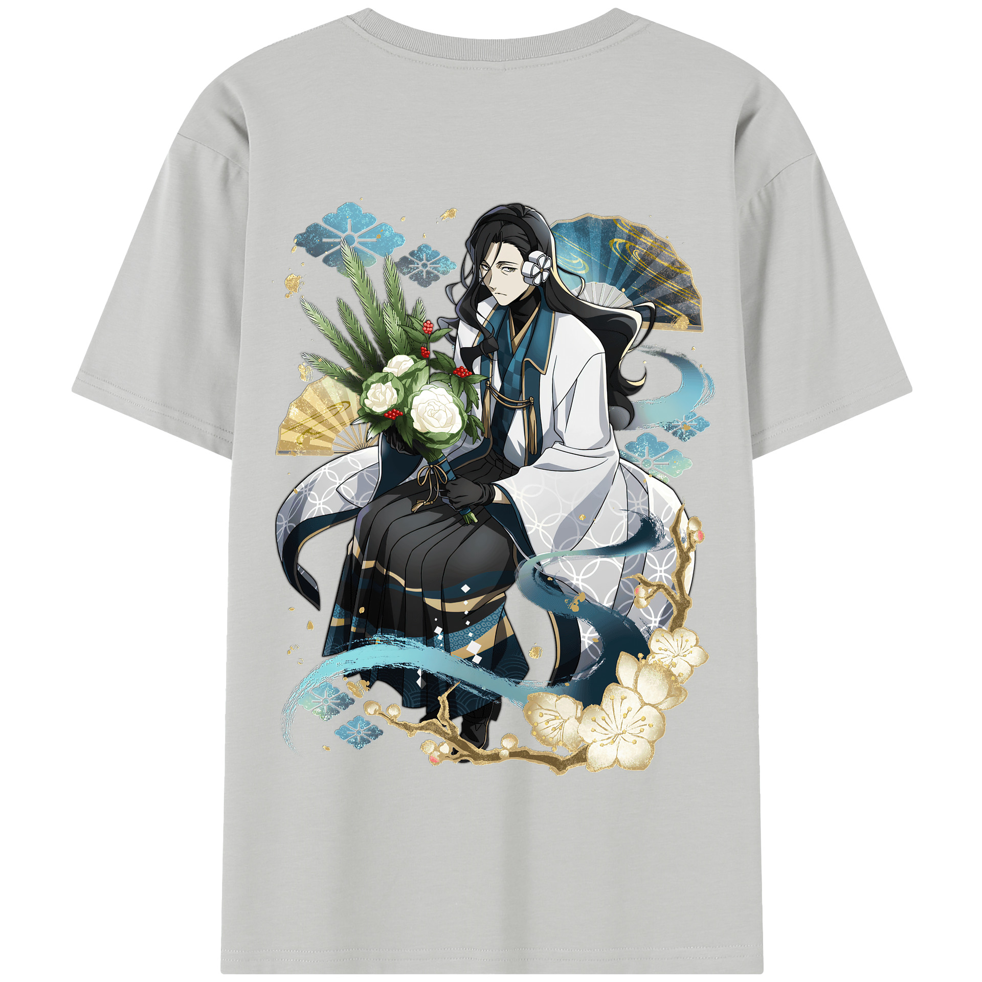 （画像用） 文豪ストレイドッグス Bungo Stray Dogs 綿100％半袖Tシャツ（背面プリント）