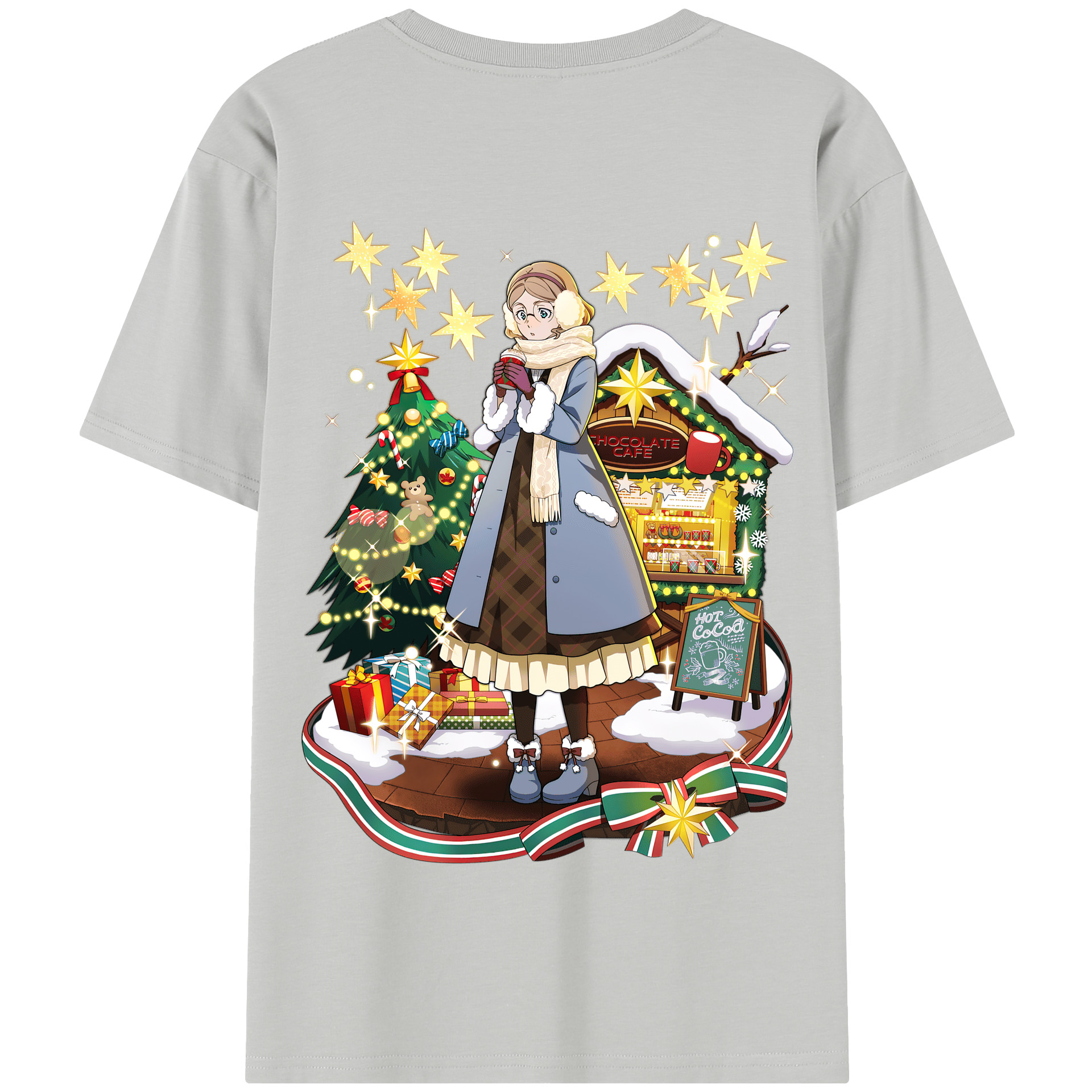 （画像用） 文豪ストレイドッグス Bungo Stray Dogs 綿100％半袖Tシャツ（背面プリント）